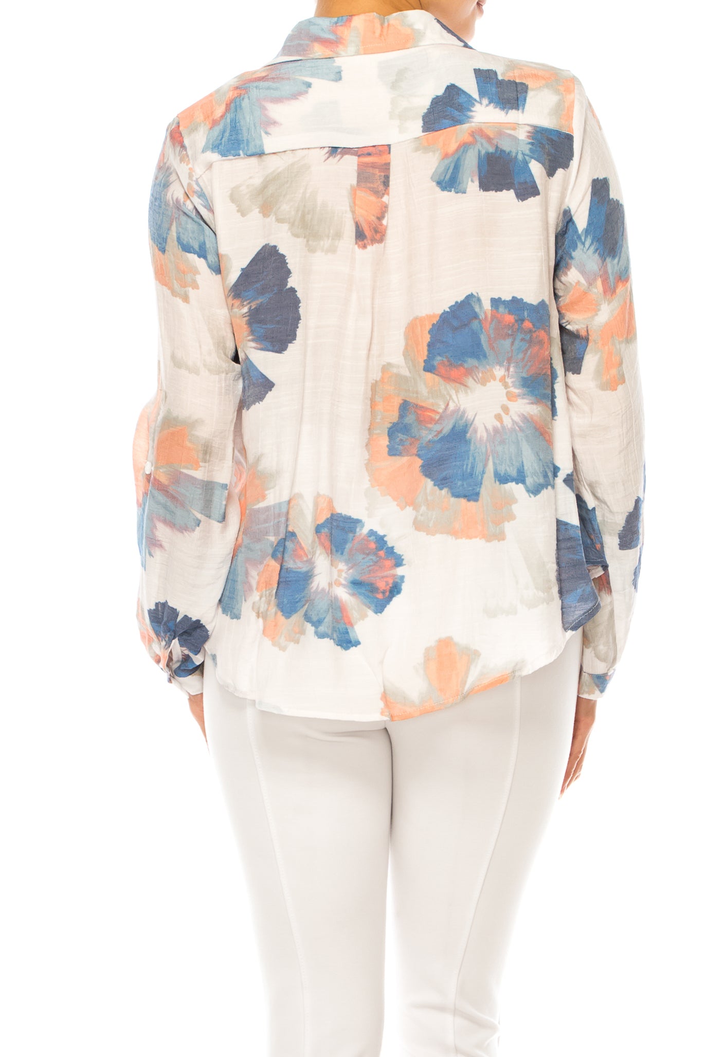 Hope & Harlow Button Down Front Twist Top