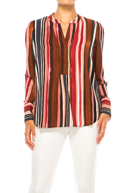 Hope & Harlow Stripe Long Sleeve Top