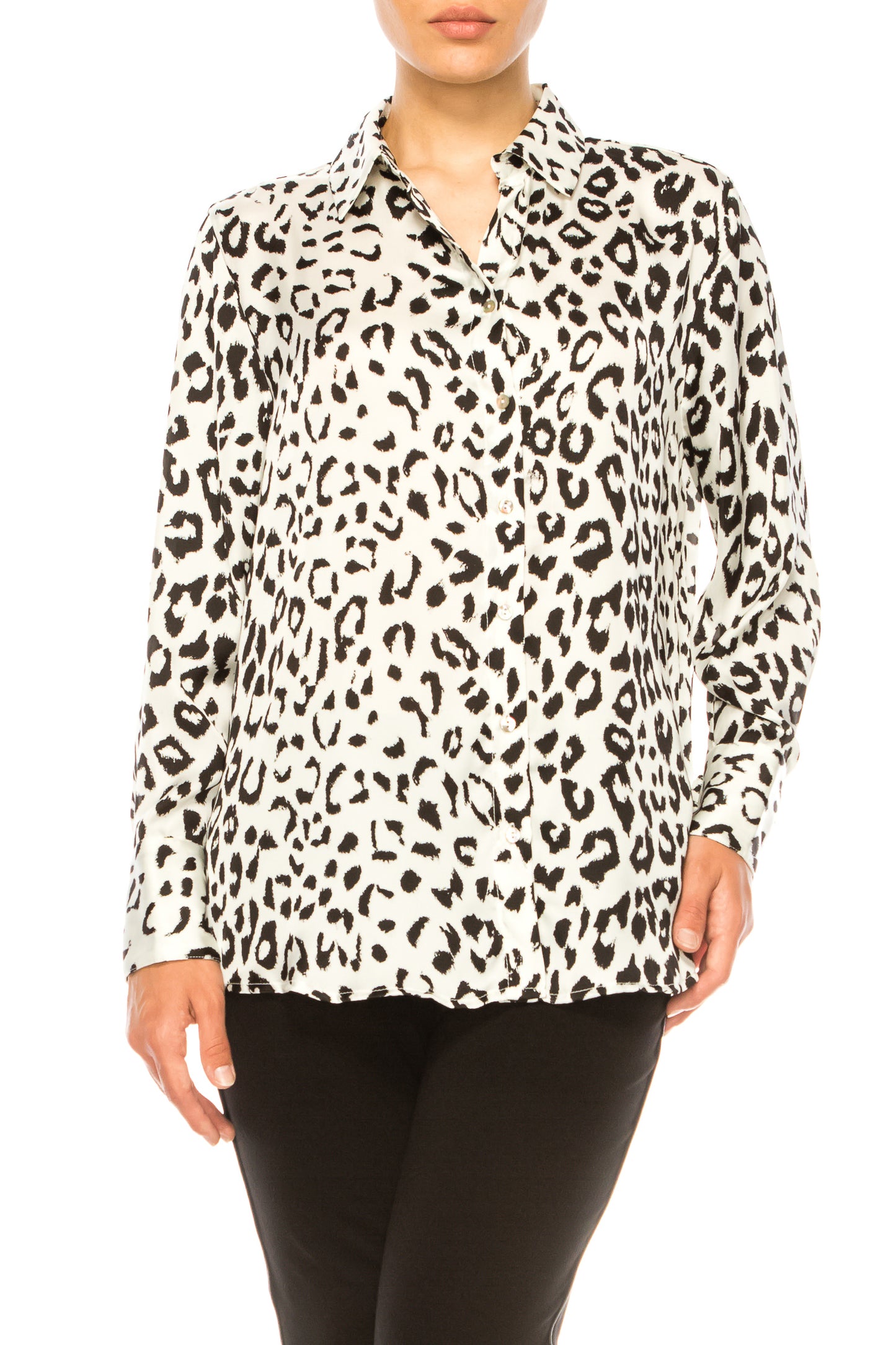 Hester & Orchard Long Sleeve Animal Print Shirt