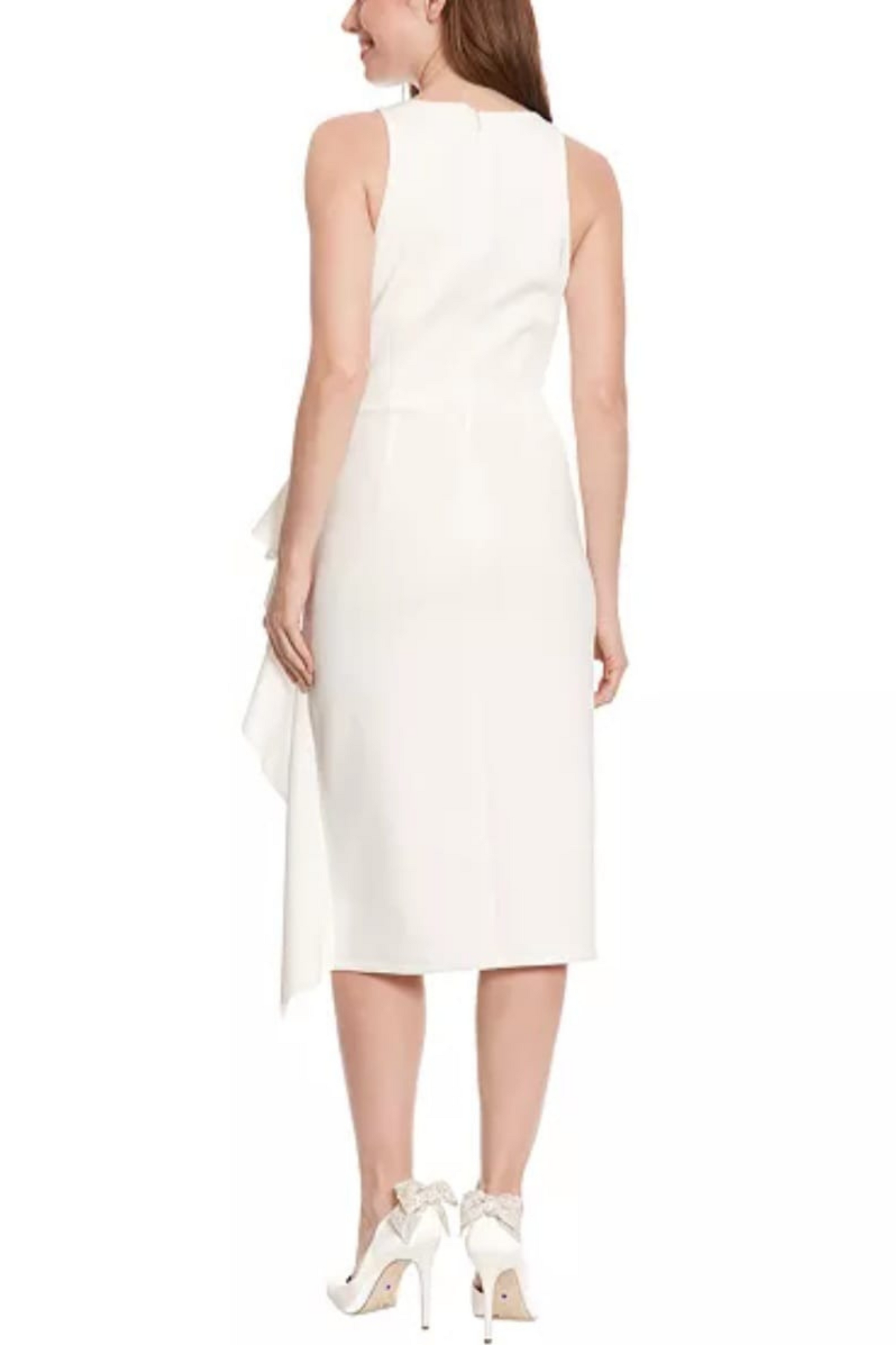 Ivy & Blu Ivory Sleeveless Sheath Party Dress New Yorker's Apparel Ivy & Blu Ivory Sleeveless Sheath Party Dress New Yorker's Apparel