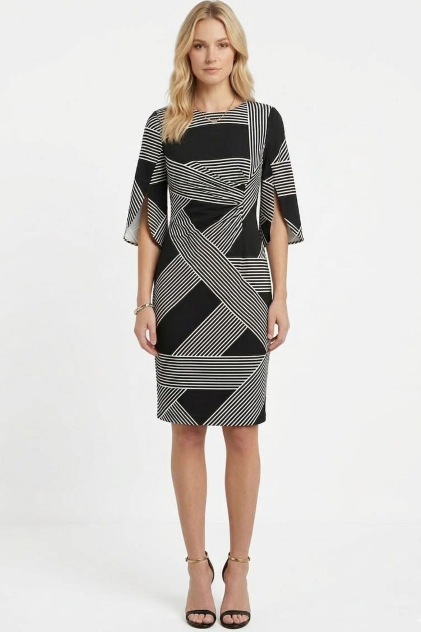 Jessica Rose Split Sleeve Sheath Day Dress