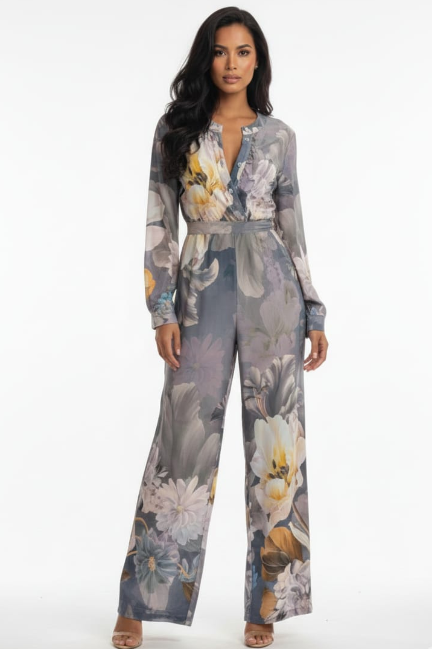 Lola Long-Sleeve Wide-Leg Pants Set