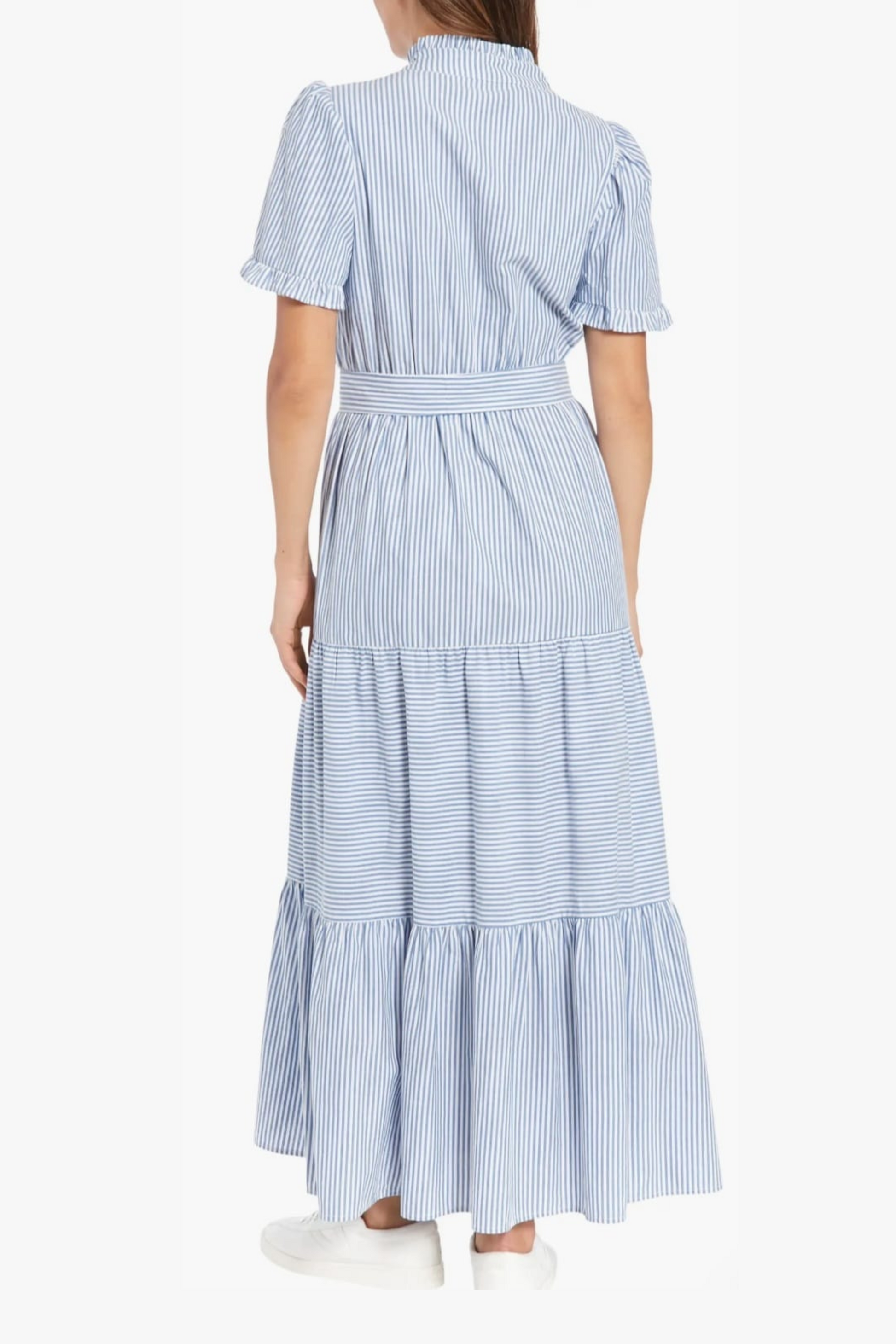 London Times Stripe Tiered Maxi Dress – New Yorker's Apparel