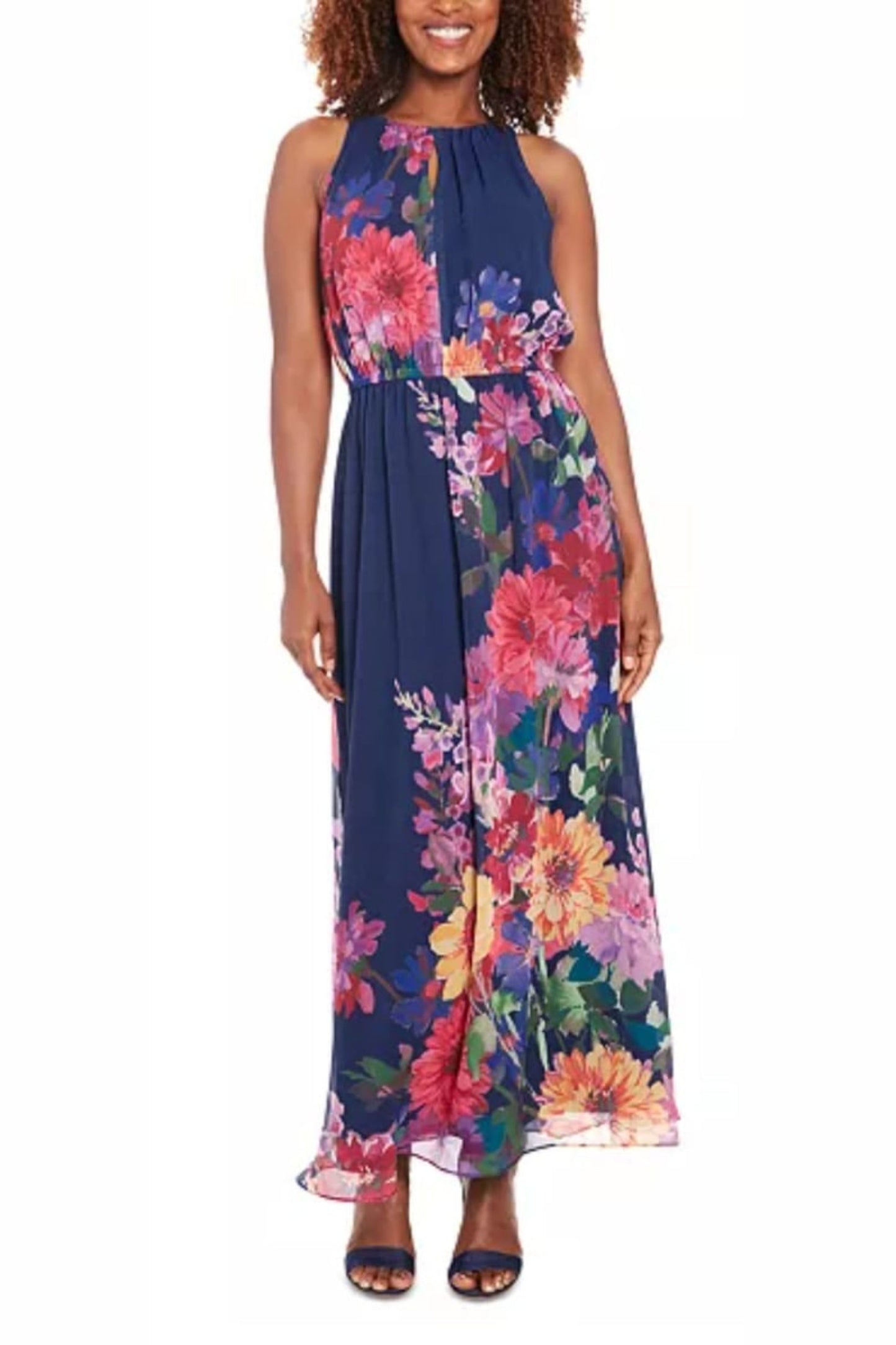 London Times Floral Print Maxi Dress (PETITE)