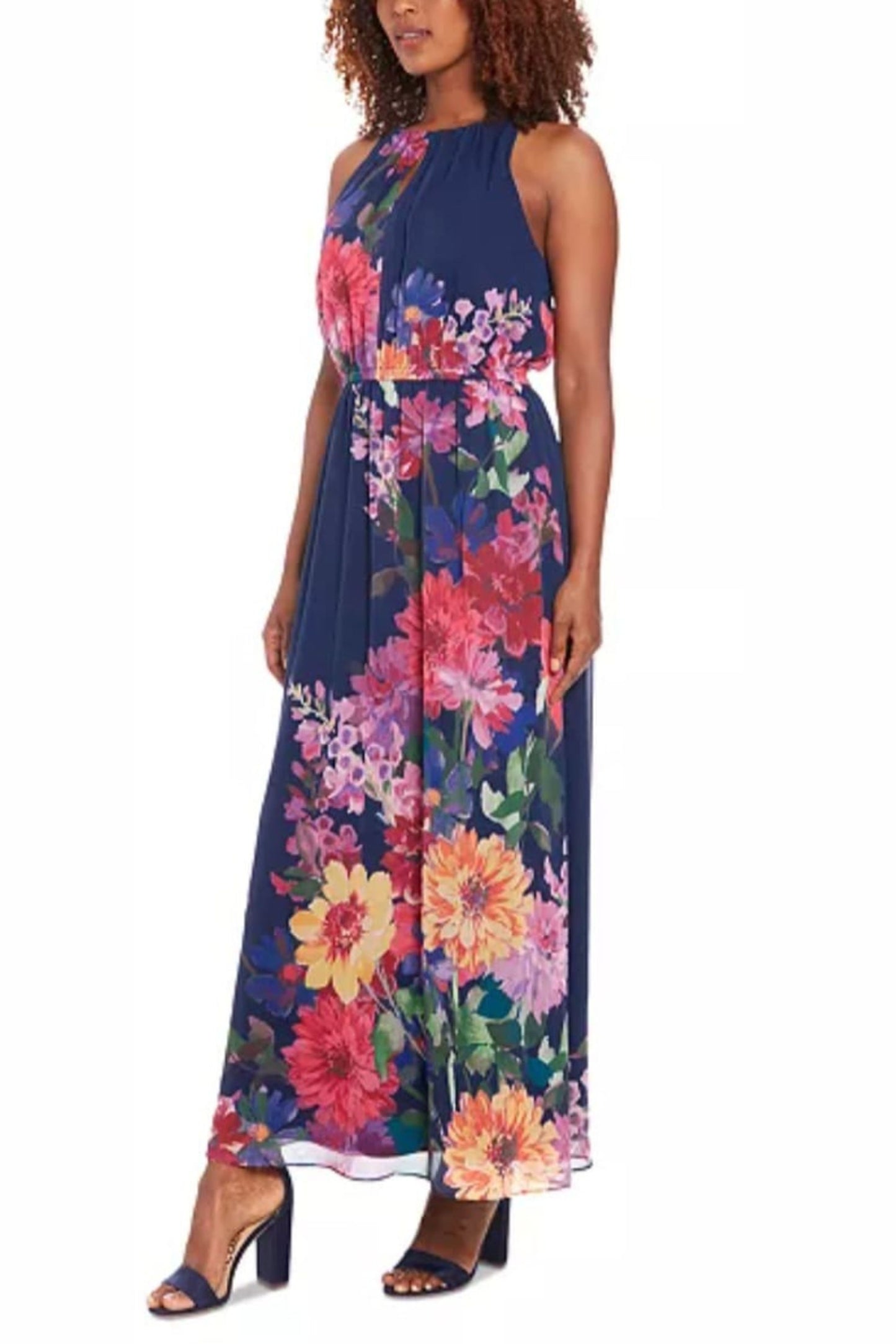 London Times Floral Print Maxi Dress (PETITE)