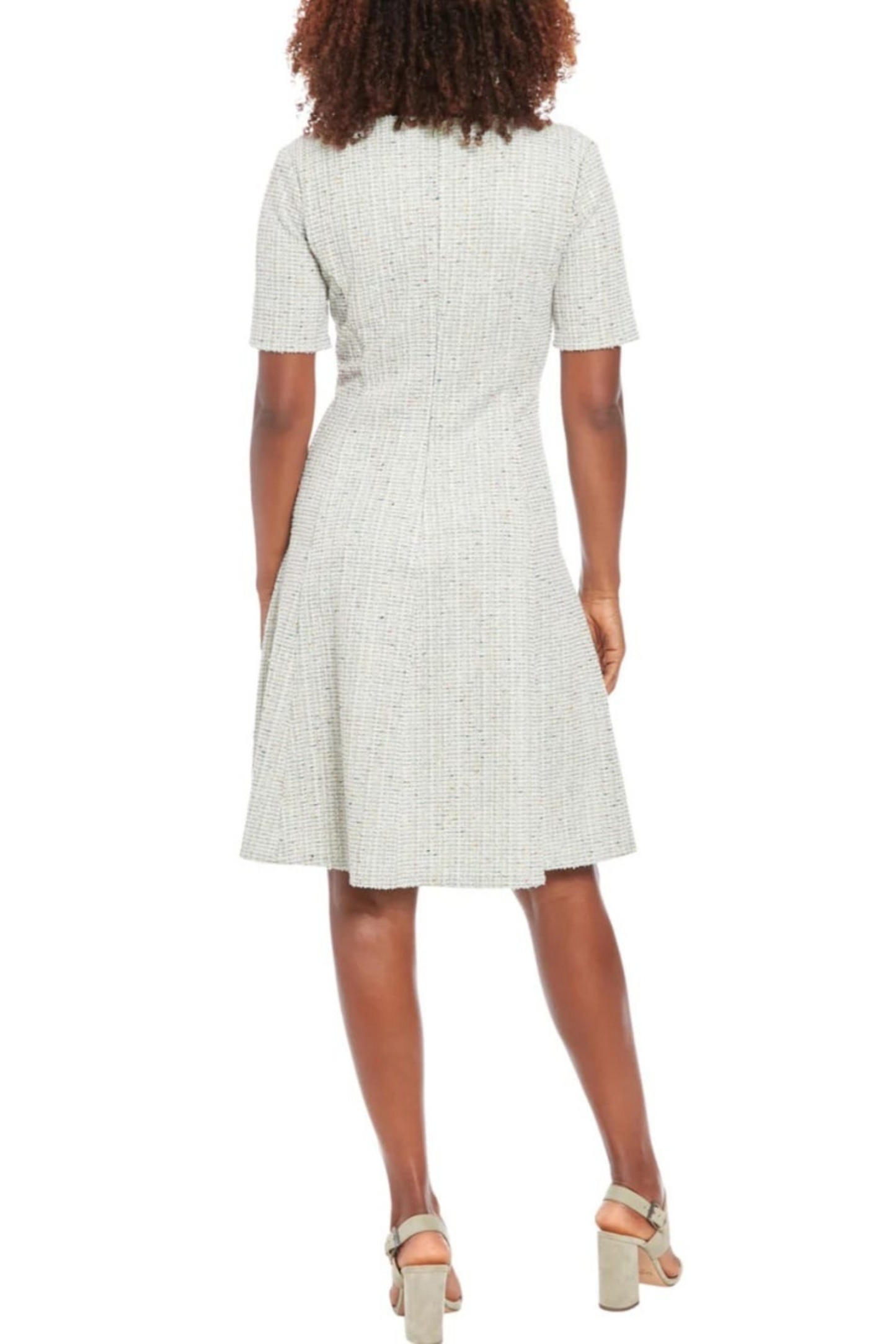 London Times Tweed A-Line Dress