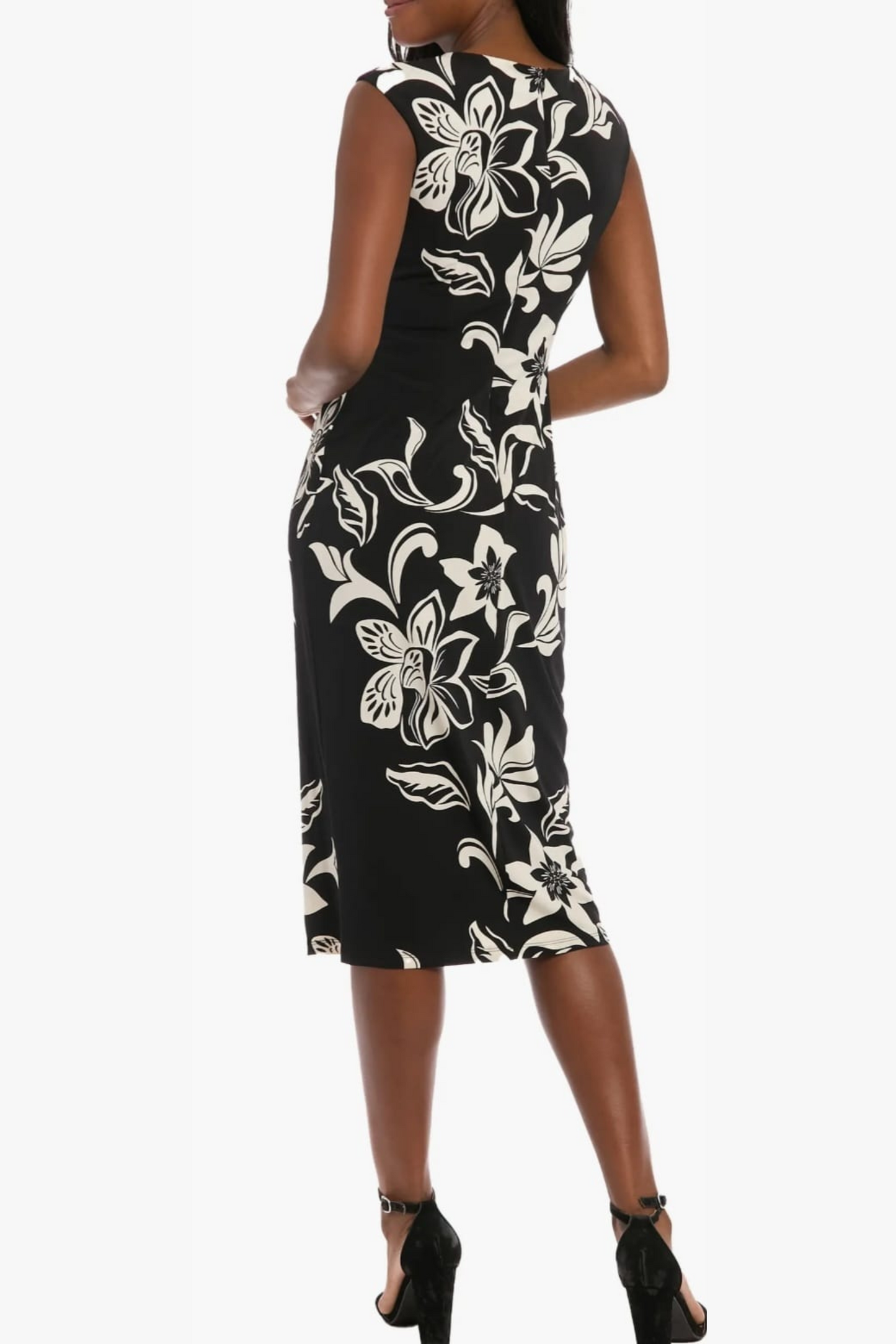 London Times Floral Print Sheath Dress