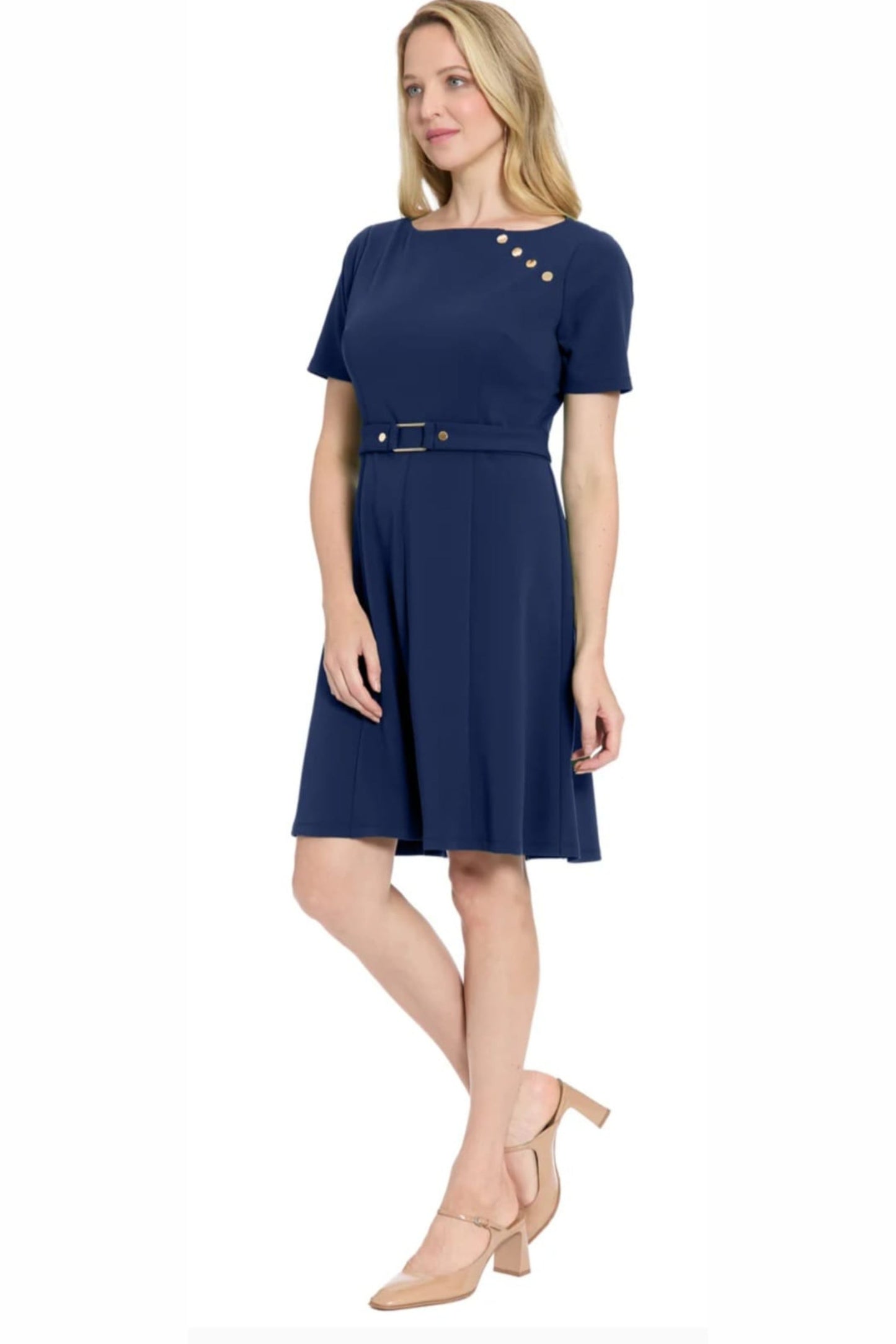 London Times Overlay Sheath Dress