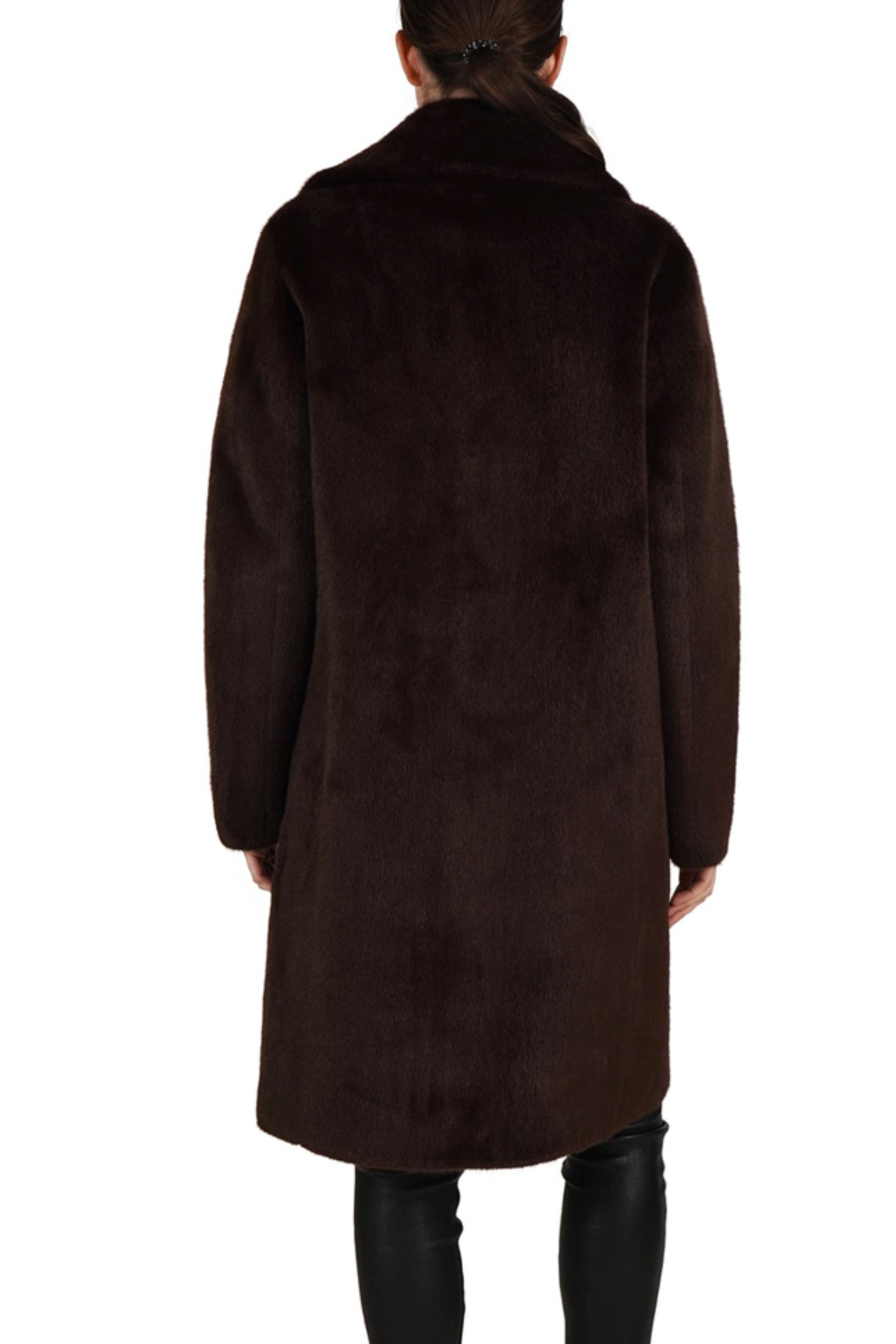 Love Token Reversible Faux-Leather Faux Fur Coat