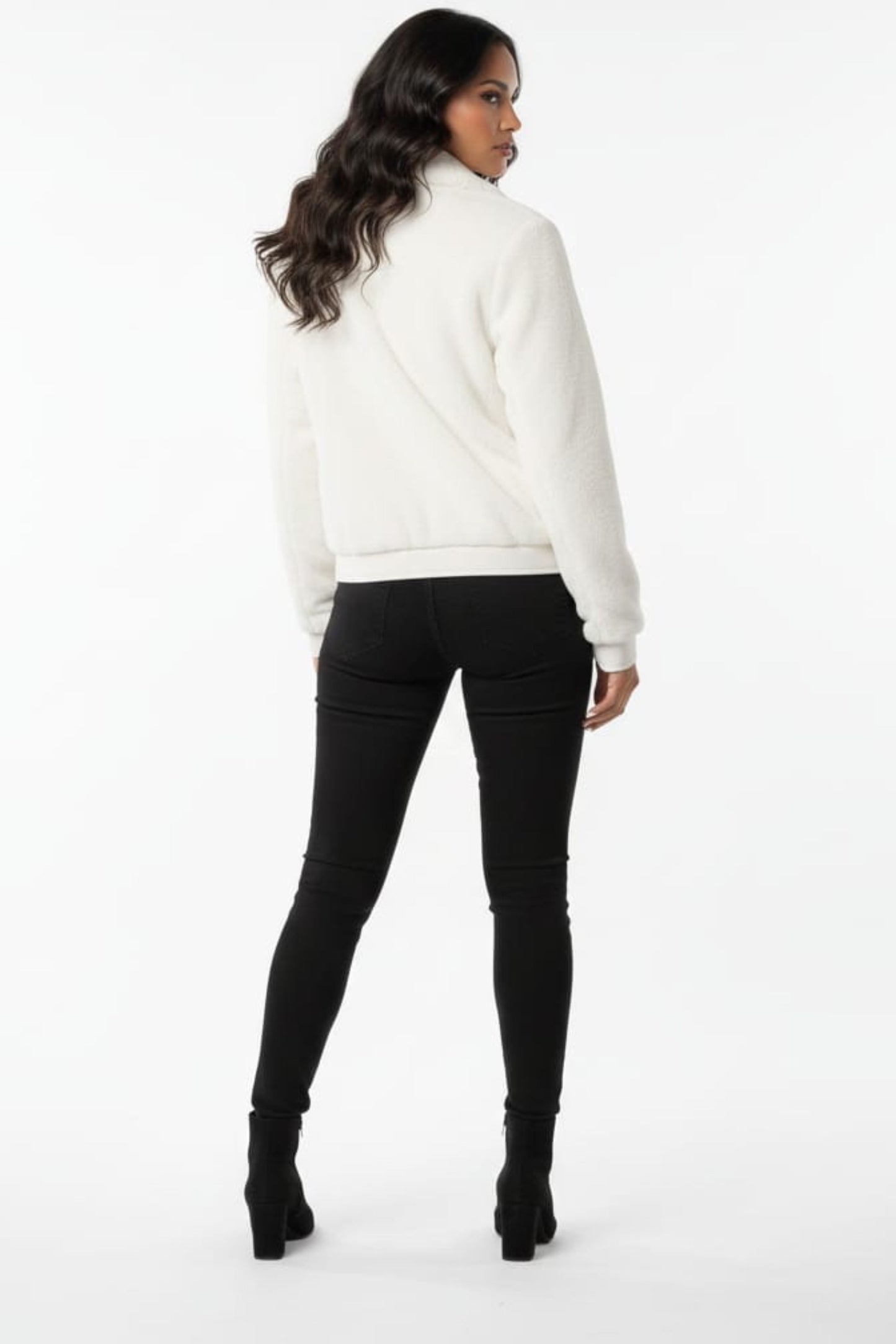 Love Token Faux Fur Moto Jacket