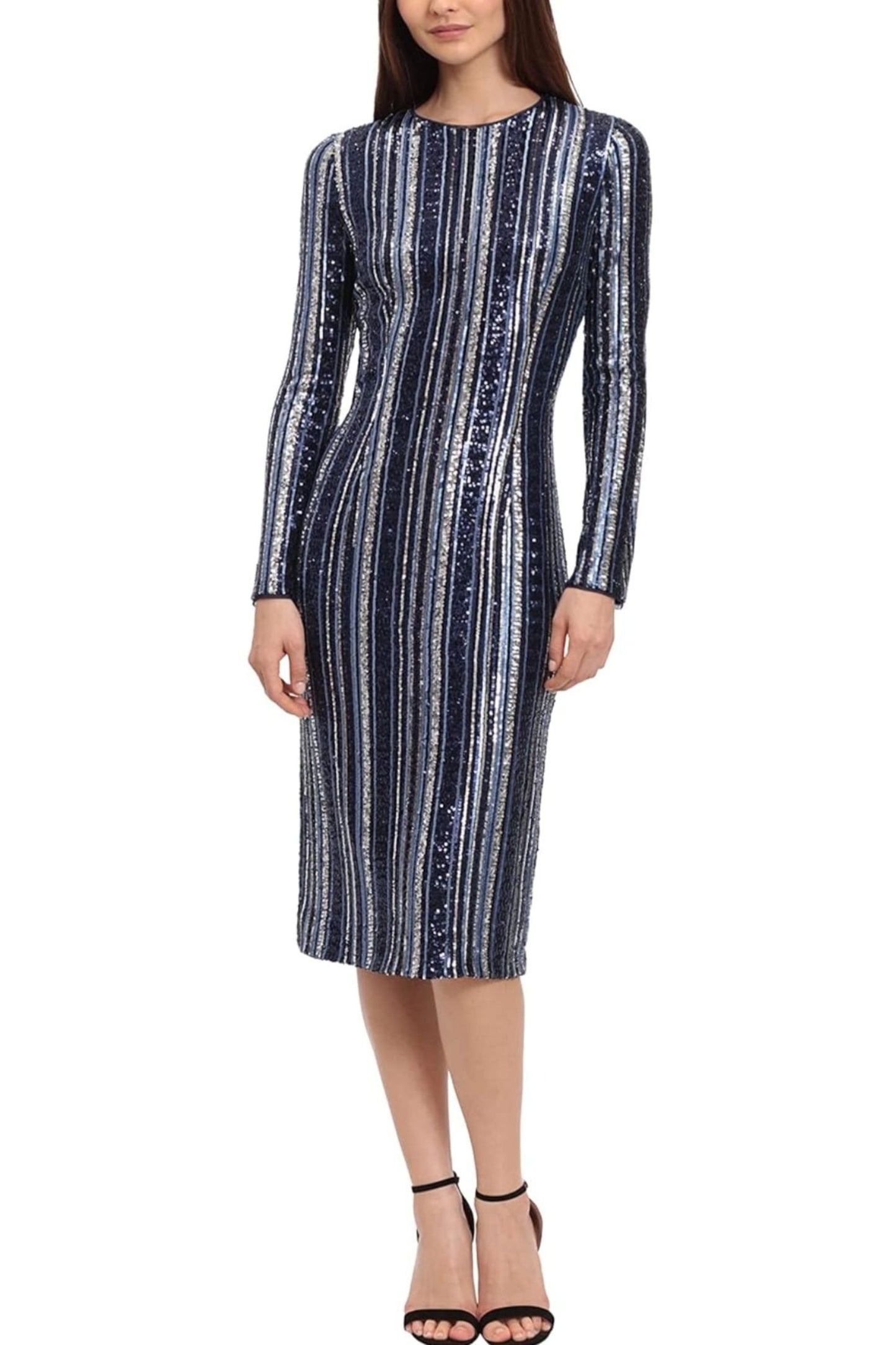 Maggy London Long Sleeve Full Sequin Party Dress