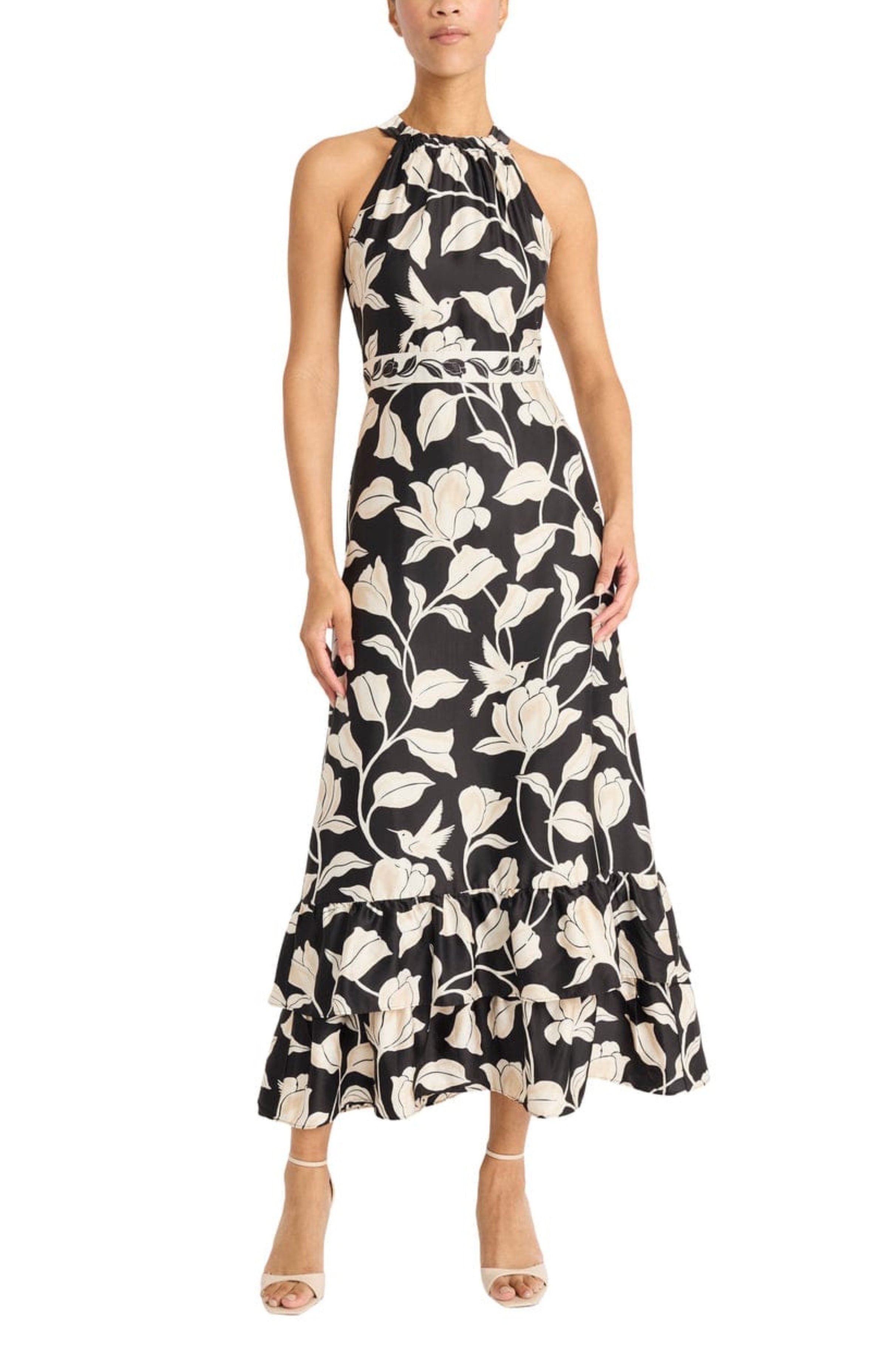 Maggy London Halter Floral Print Maxi Dress – New Yorker's Apparel
