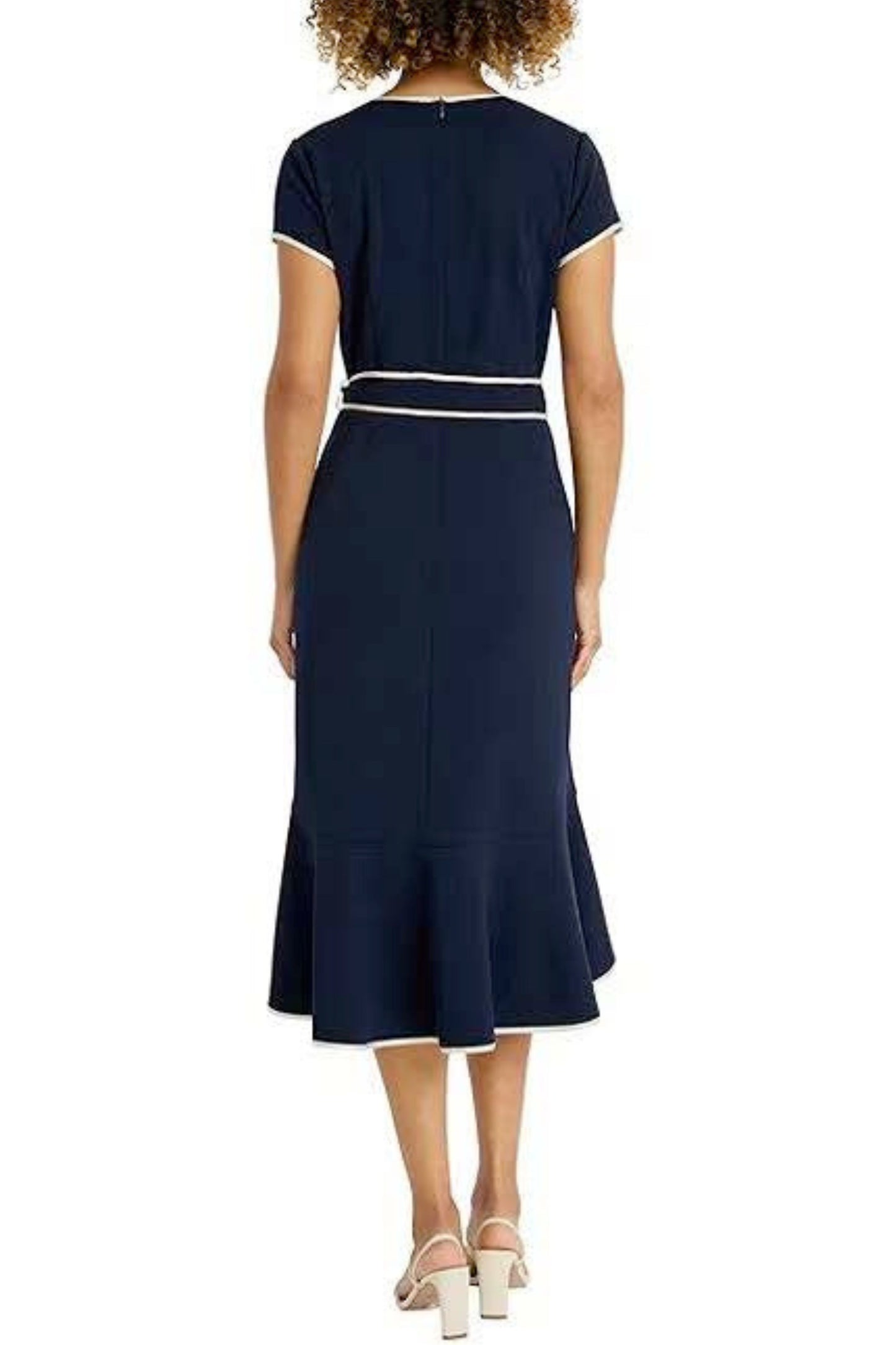 Maggy London Faux Wrap A-Line Day Dress