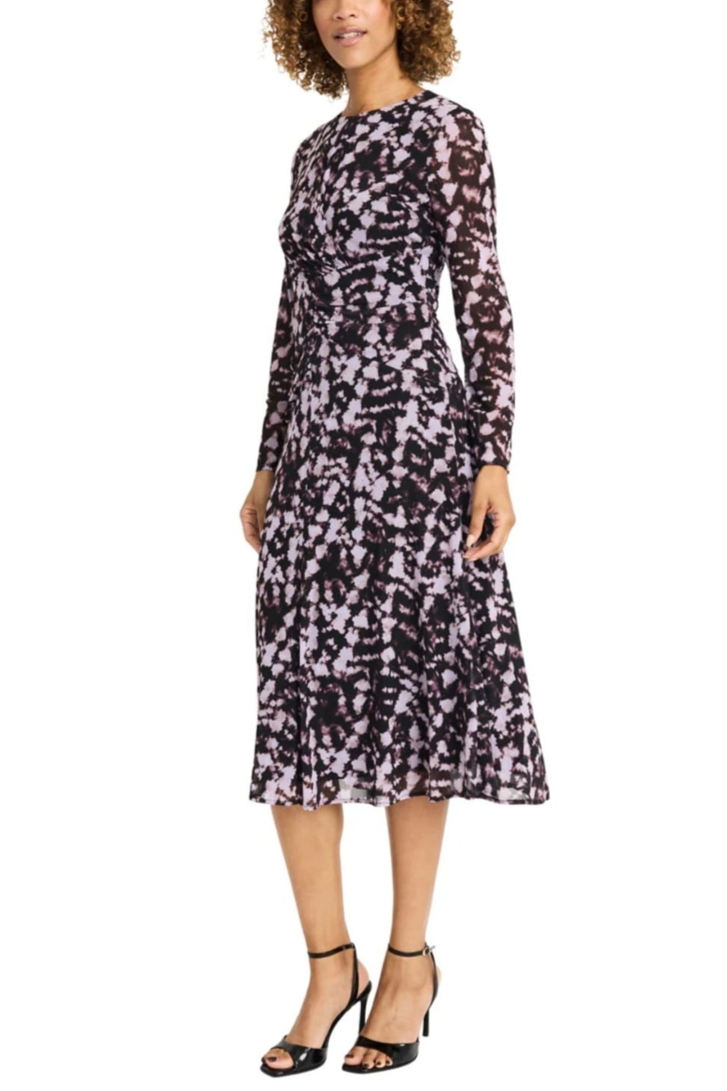 Maggy London Multi Color A-Line Midi Dress