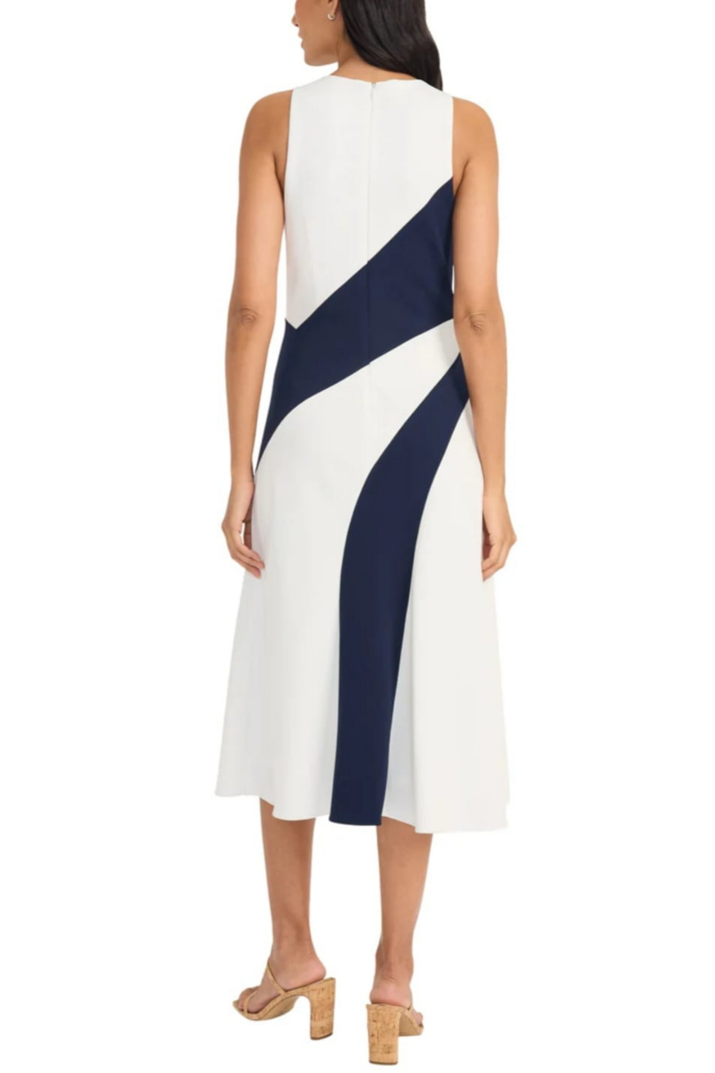 Maggy London Sleeveless A-Line Midi Dress