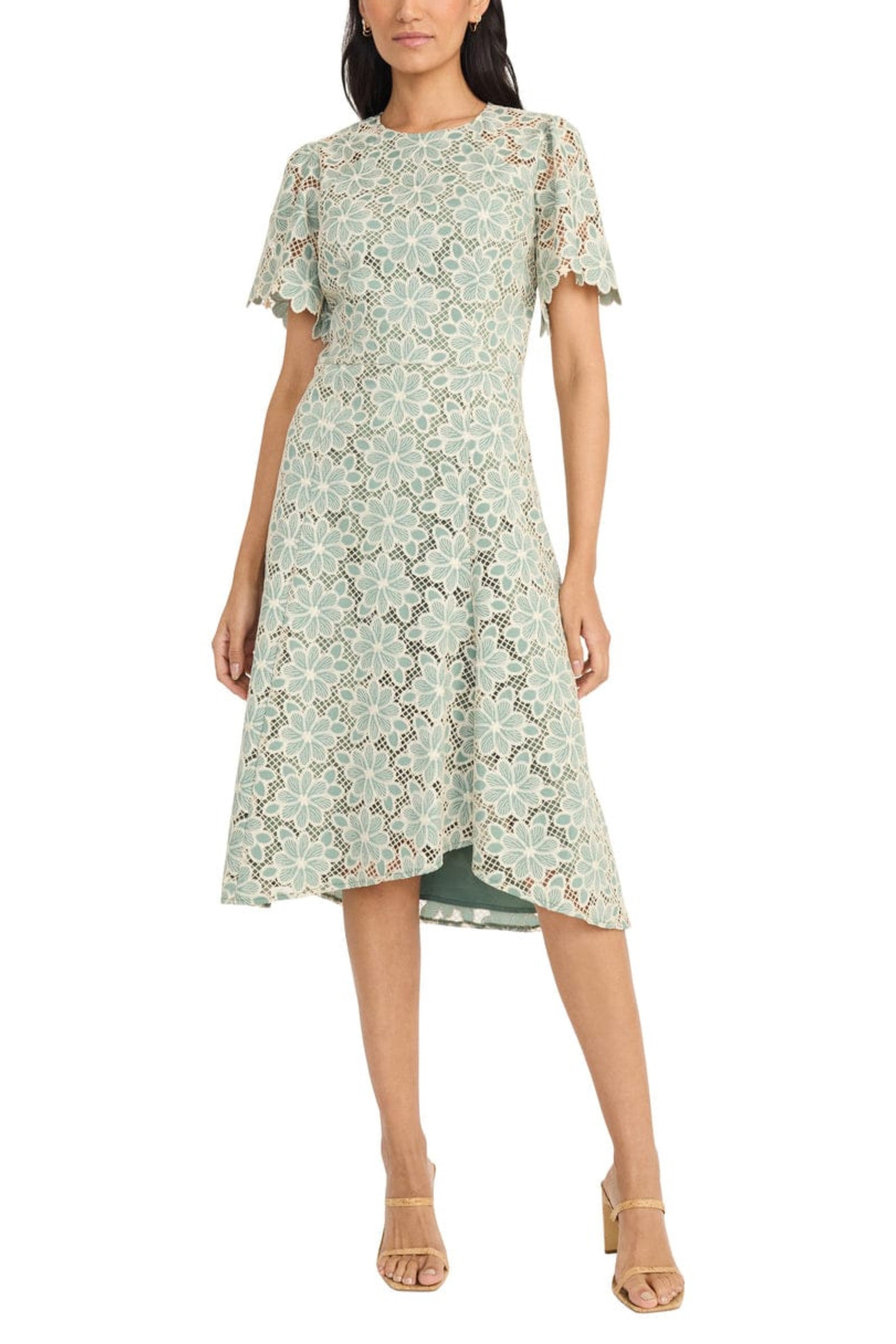 Maggy London Embroidery Lace Midi Dress – New Yorker's Apparel