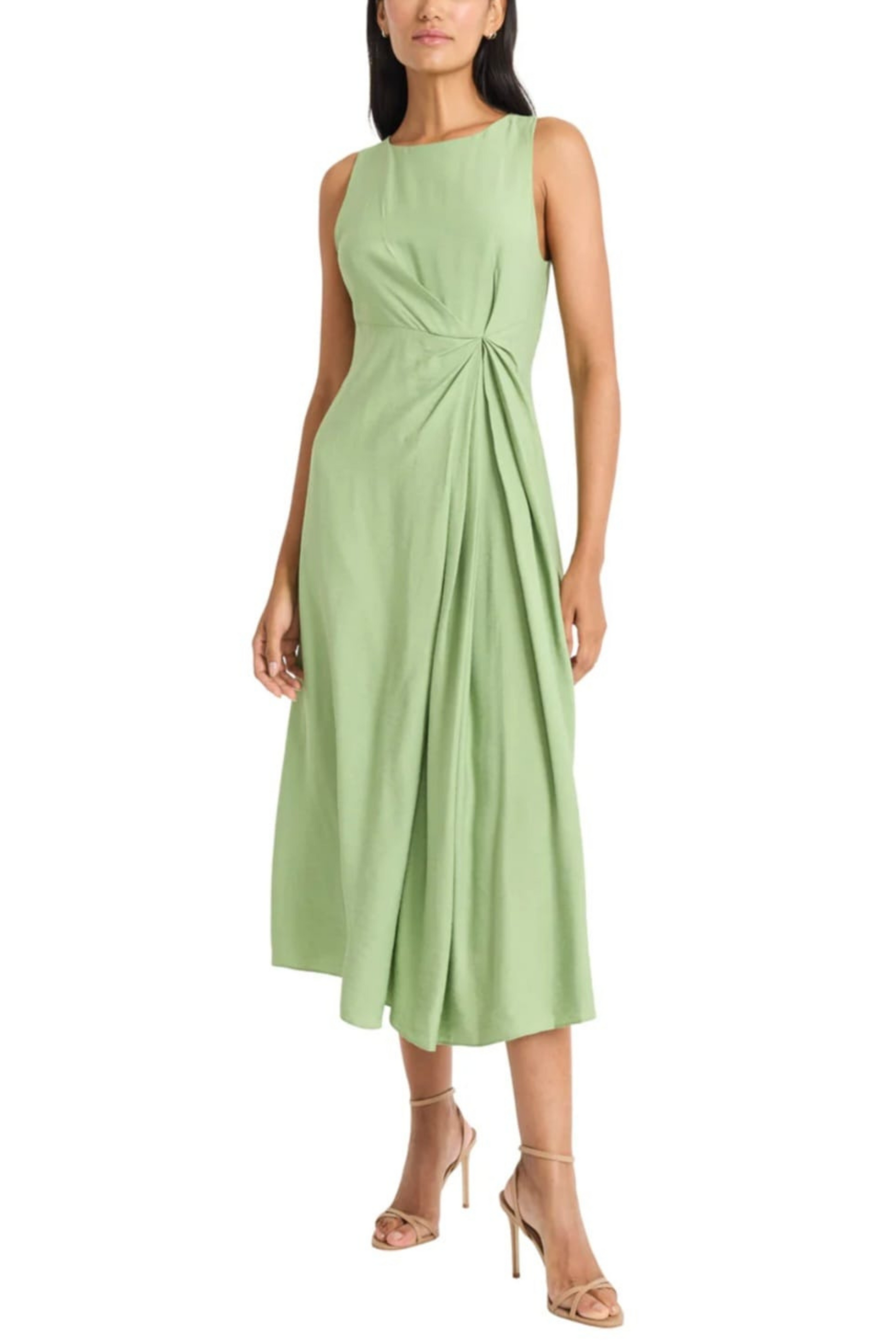Maggy London Sleeveless Pleated Midi Dress Maggy London Sleeveless Pleated Midi Dress