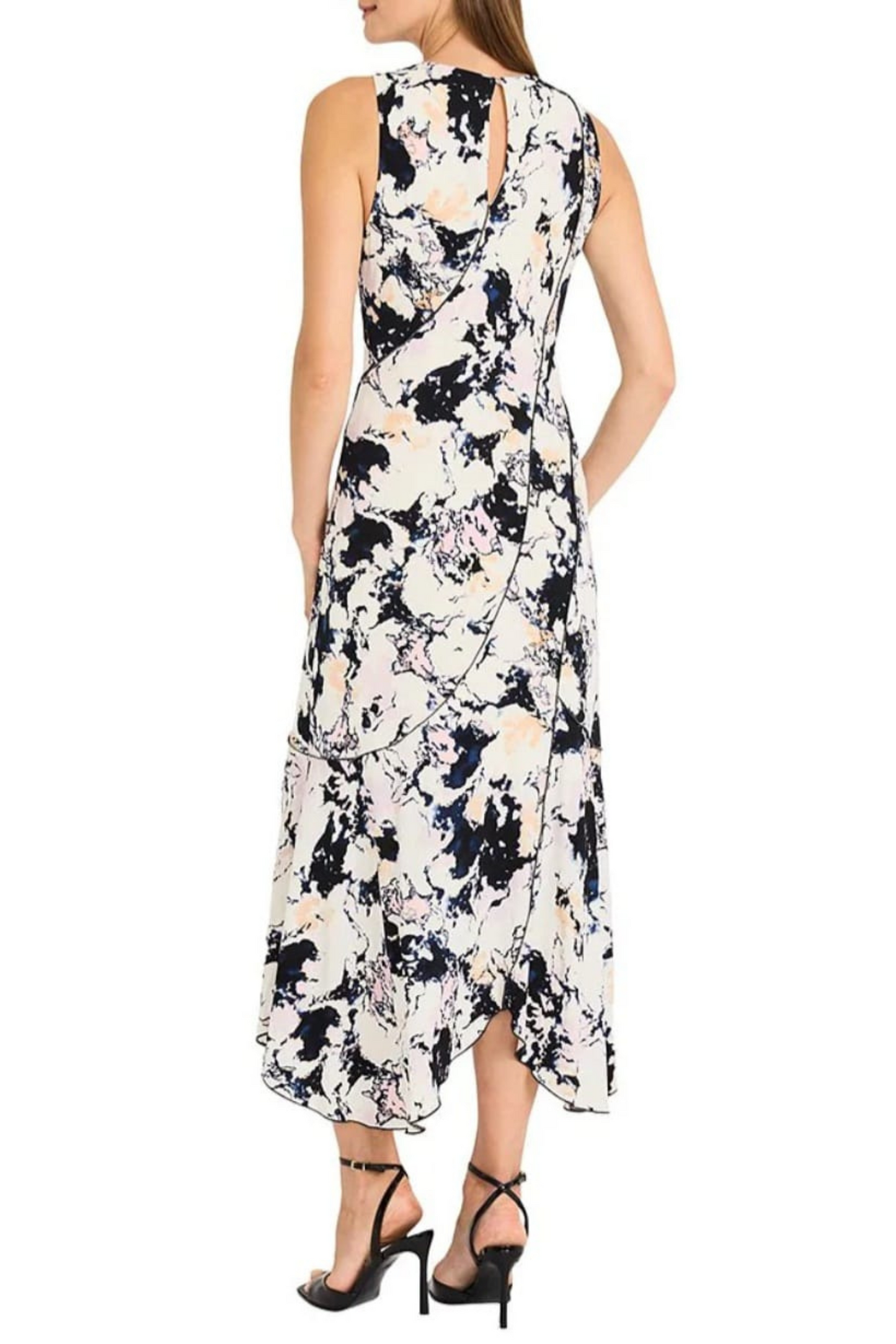 Maggy London Multi Color Jersey Maxi Dress
