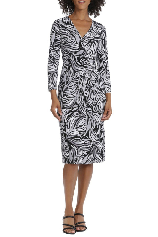 Maggy London Long Sleeve Midi Day Dress