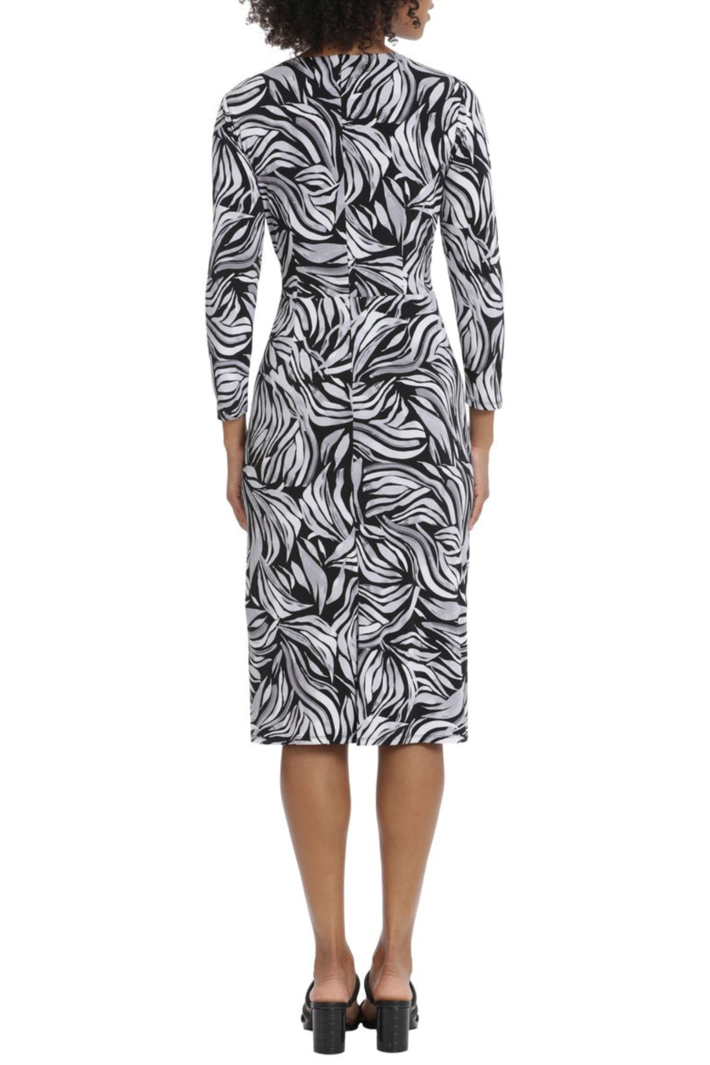 Maggy London Long Sleeve Midi Day Dress