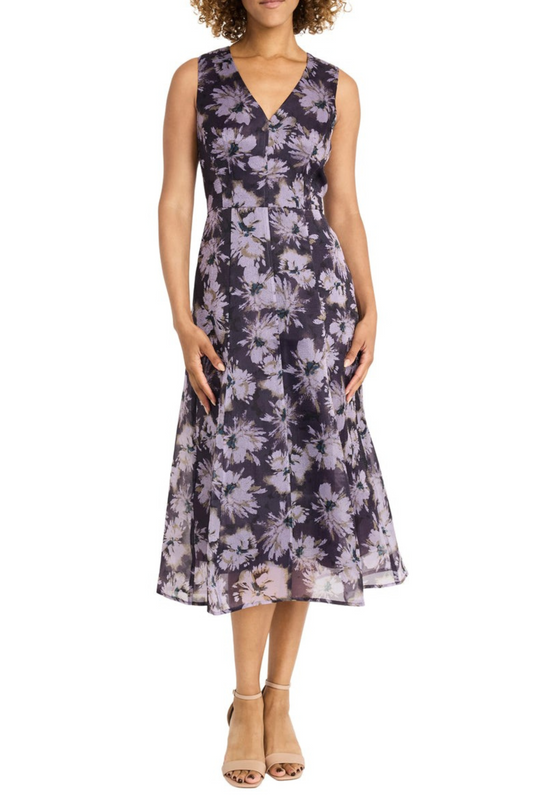 Maggy London Sleeveless Evening Midi Dress
