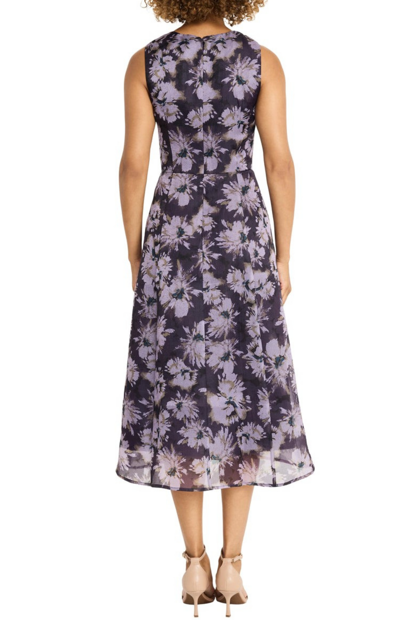 Maggy London Sleeveless Evening Midi Dress