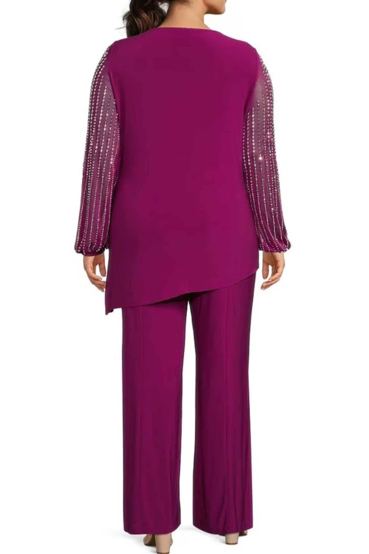 Marina Asymmetrical Two-Piece Pant Set