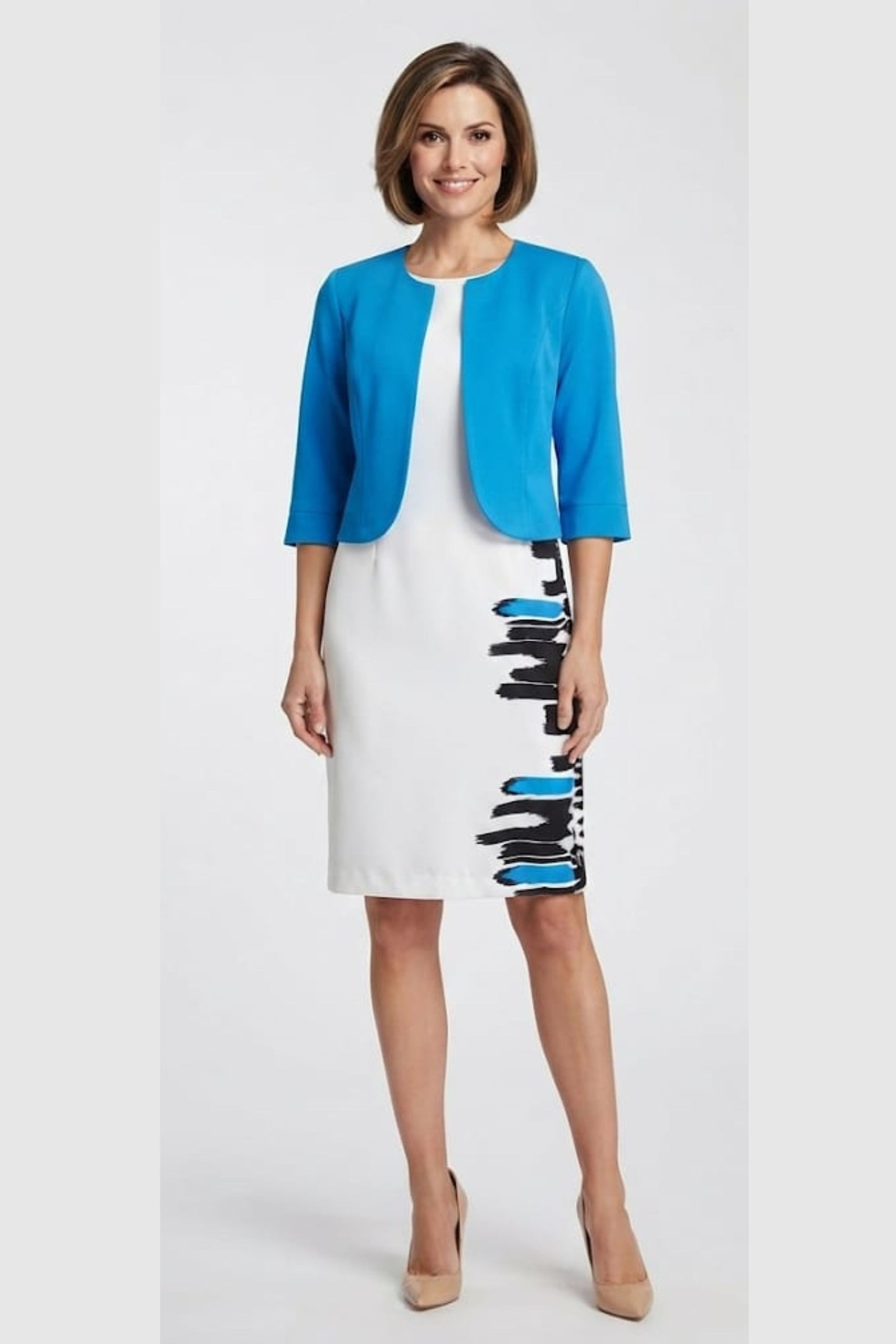 Maya Brookes 2 Piece Day Jacket Dress (PLUS SIZE)