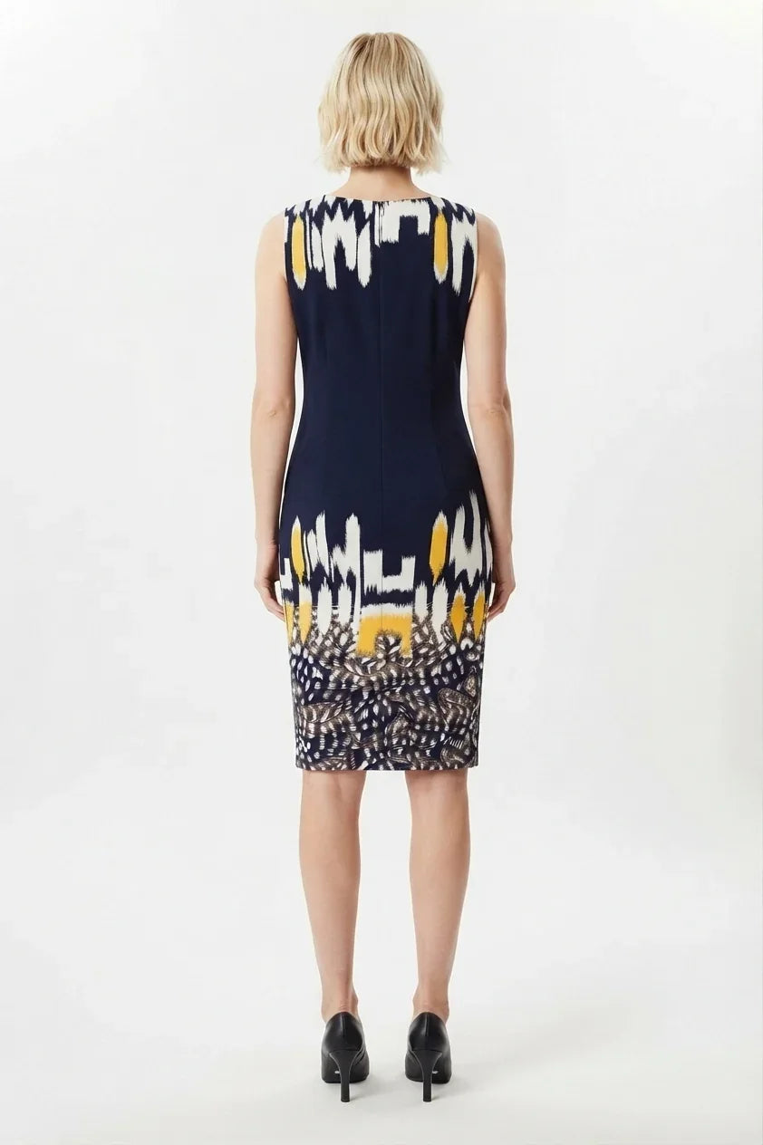 Maya Brooke Abstract Print Cropped Jacket Dress