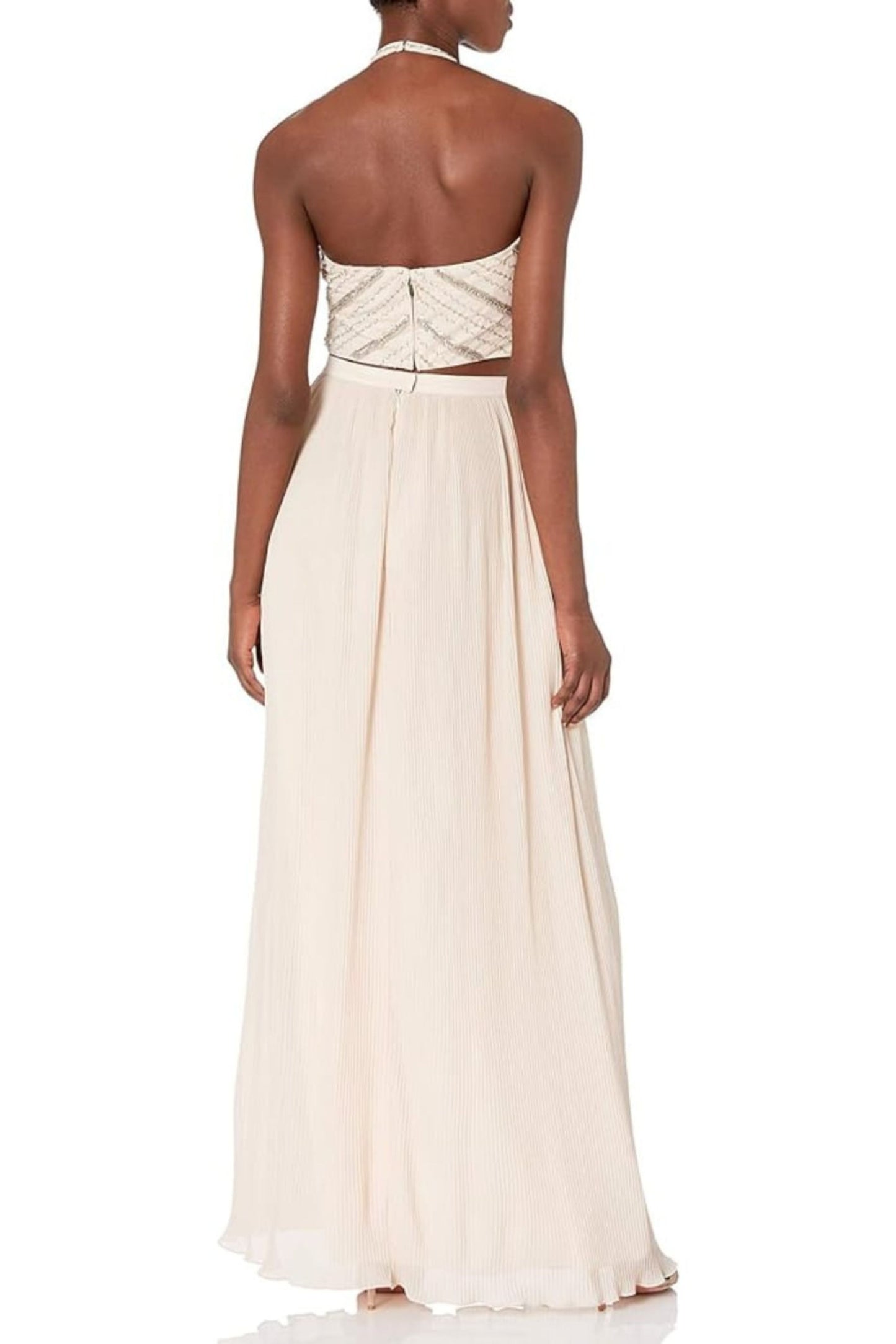 Aidan Mattox Embellished Two Piece Evening Dress