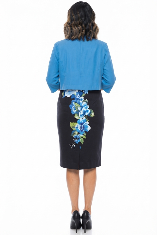 Maya Brooke Floral Jacket Dress Set (PLUS SIZE)