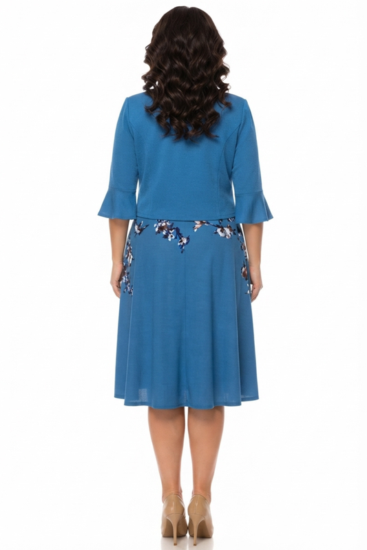 Maya Brooke Floral 2 Piece Jacket Dress (PLUS SIZE)
