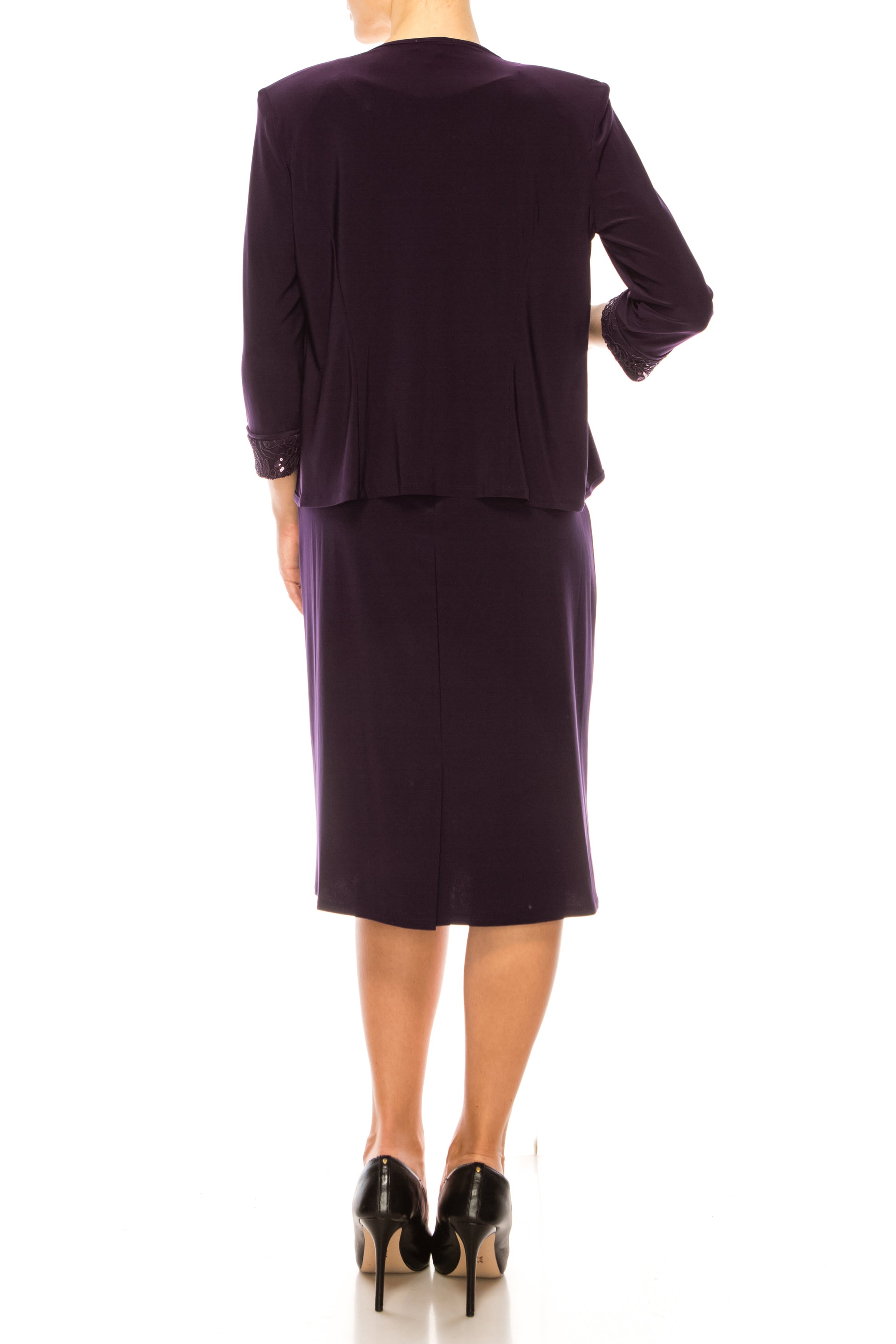 Maya Brooke Floral Embroidered Sequin Jacket Dress Maya Brooke Floral Embroidered Sequin Jacket Dress