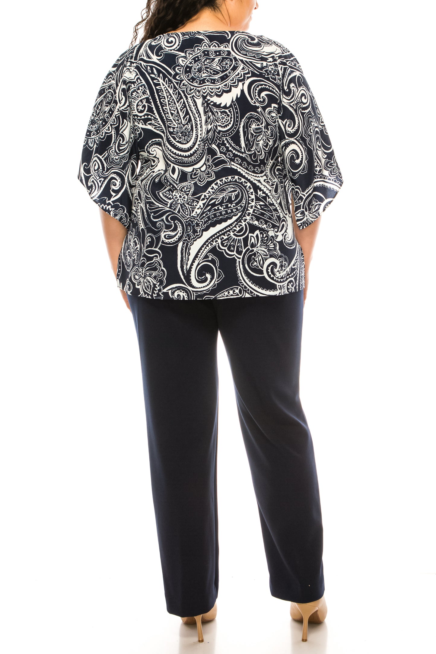 Maya Brooke 2 Piece Paiisley Pants Set