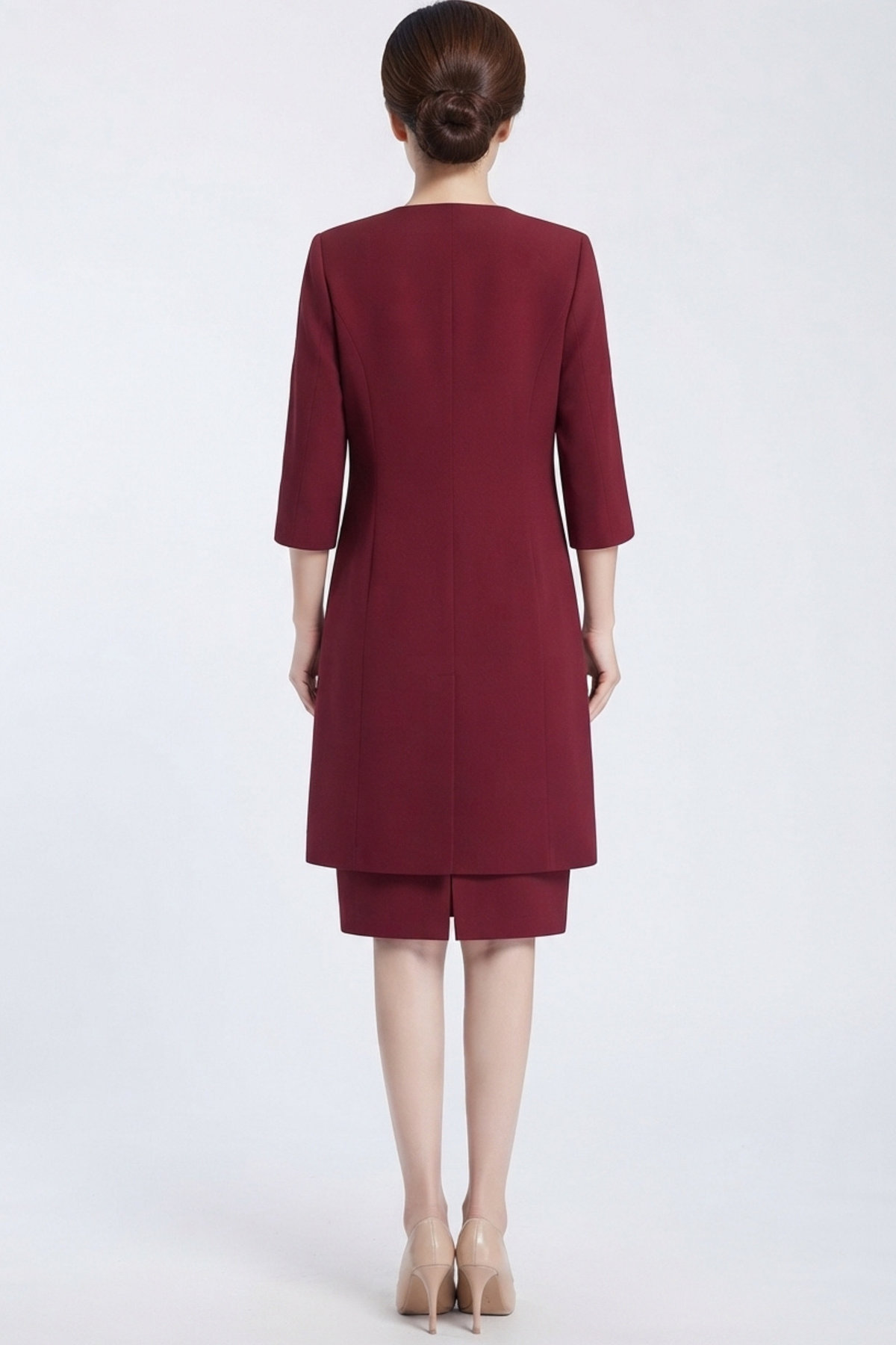 Maya Brooke 3/4 Sleeve 2 Piece Jacket Dress (PLUS SIZE)