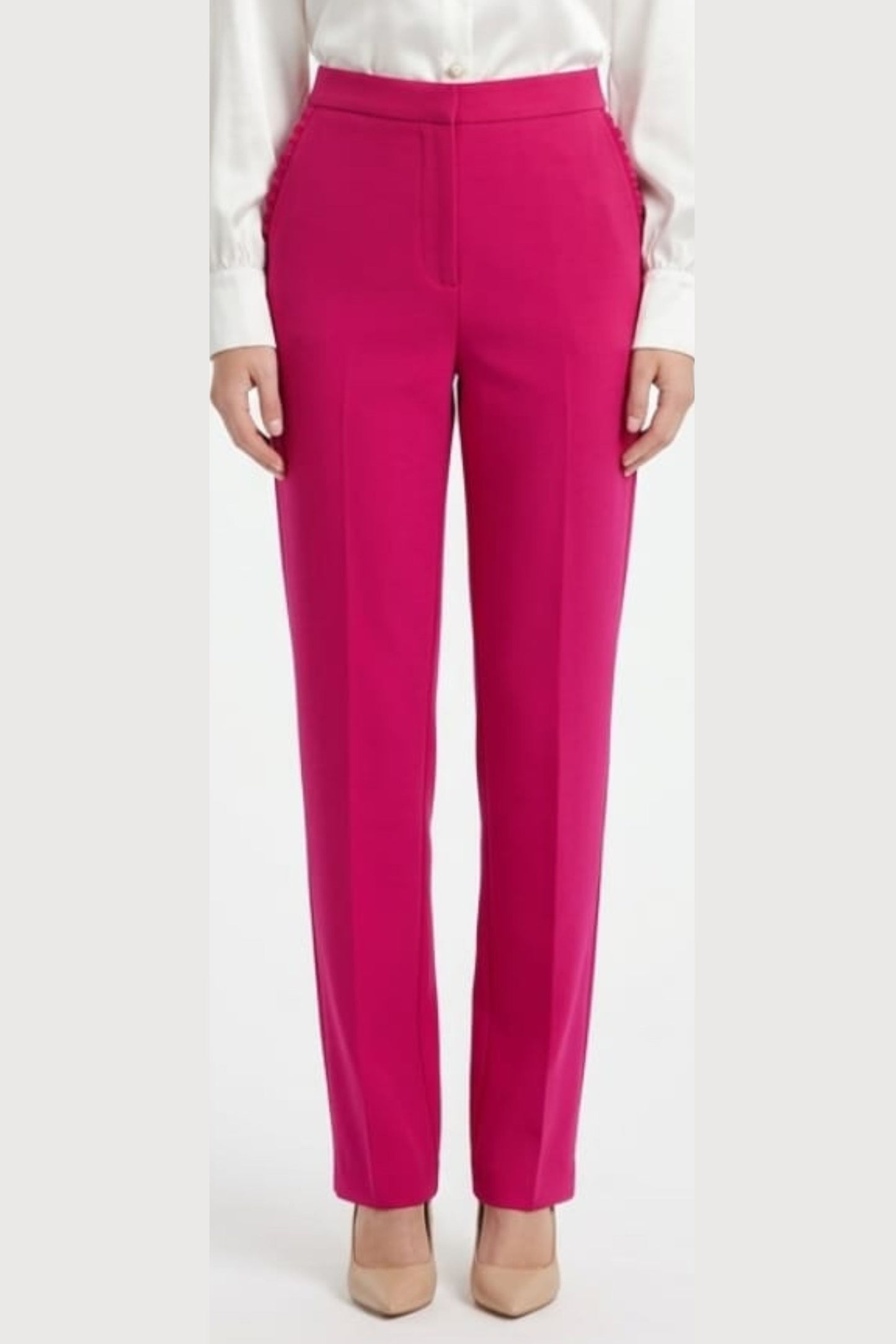 Zac & Rachel Pleated Pocket Slim Ankle Pants