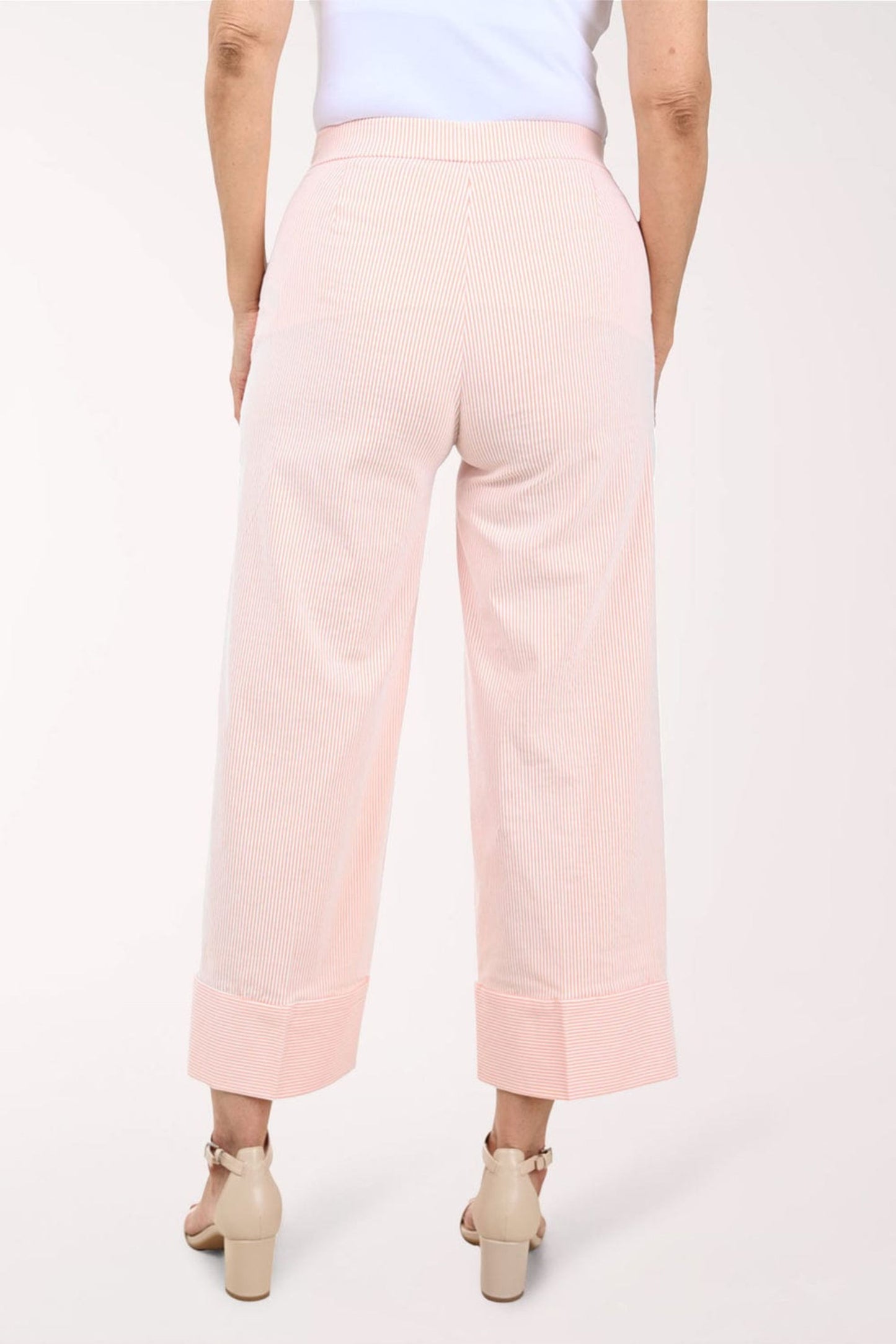 Zac & Rachel Autumn Sunset Wide-Leg Crop Pants