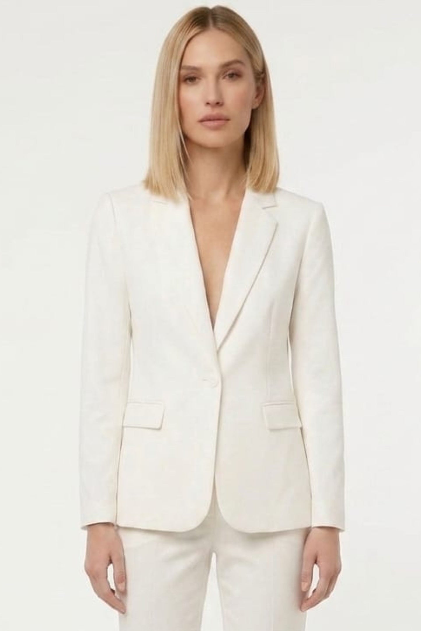 Zac & Rachel Notched Lapel Single Button Blazer