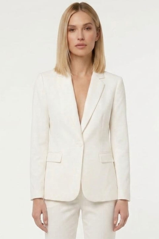 Zac & Rachel Notched Lapel Single Button Blazer