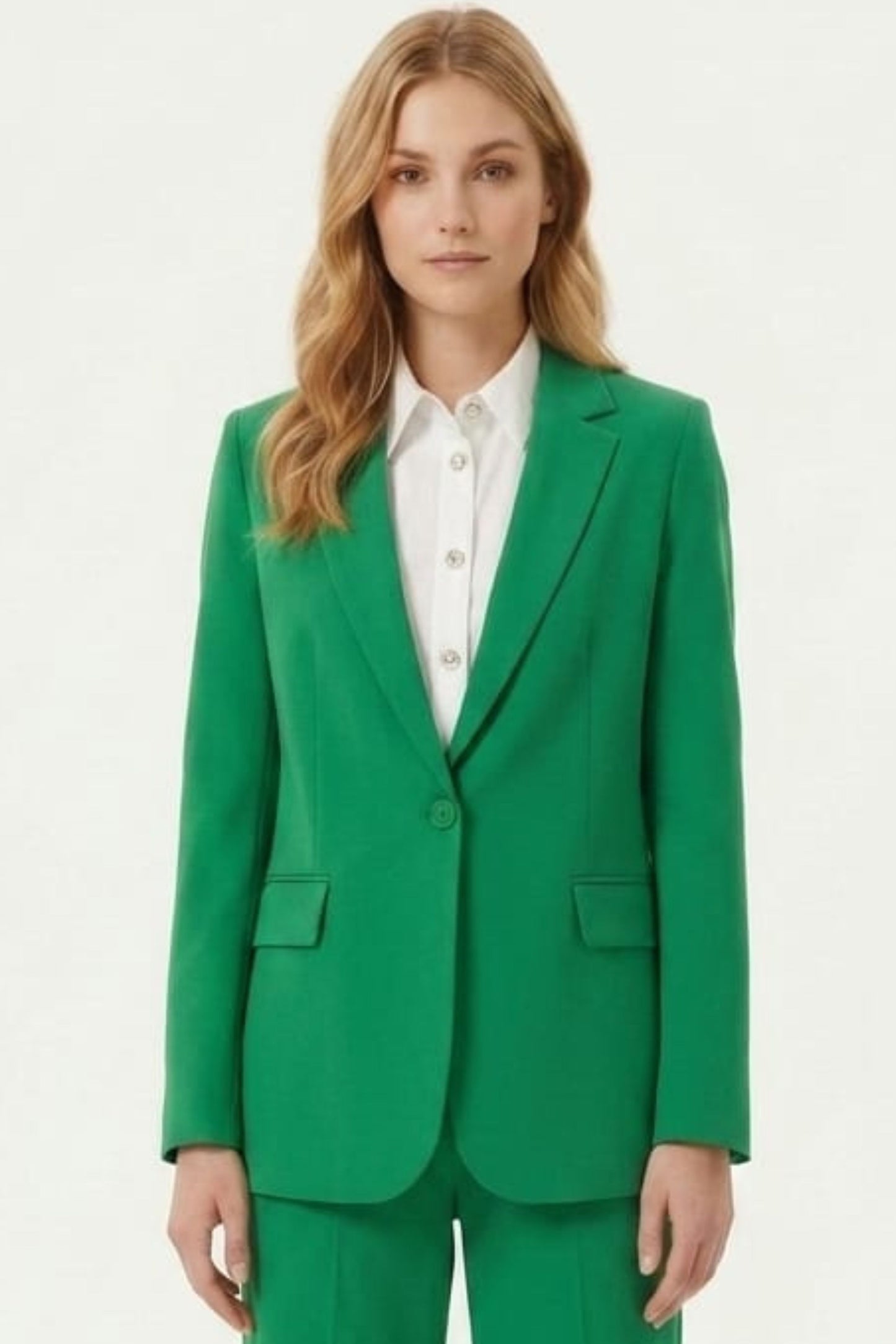 Zac & Rachel Notched Lapel Single Button Blazer