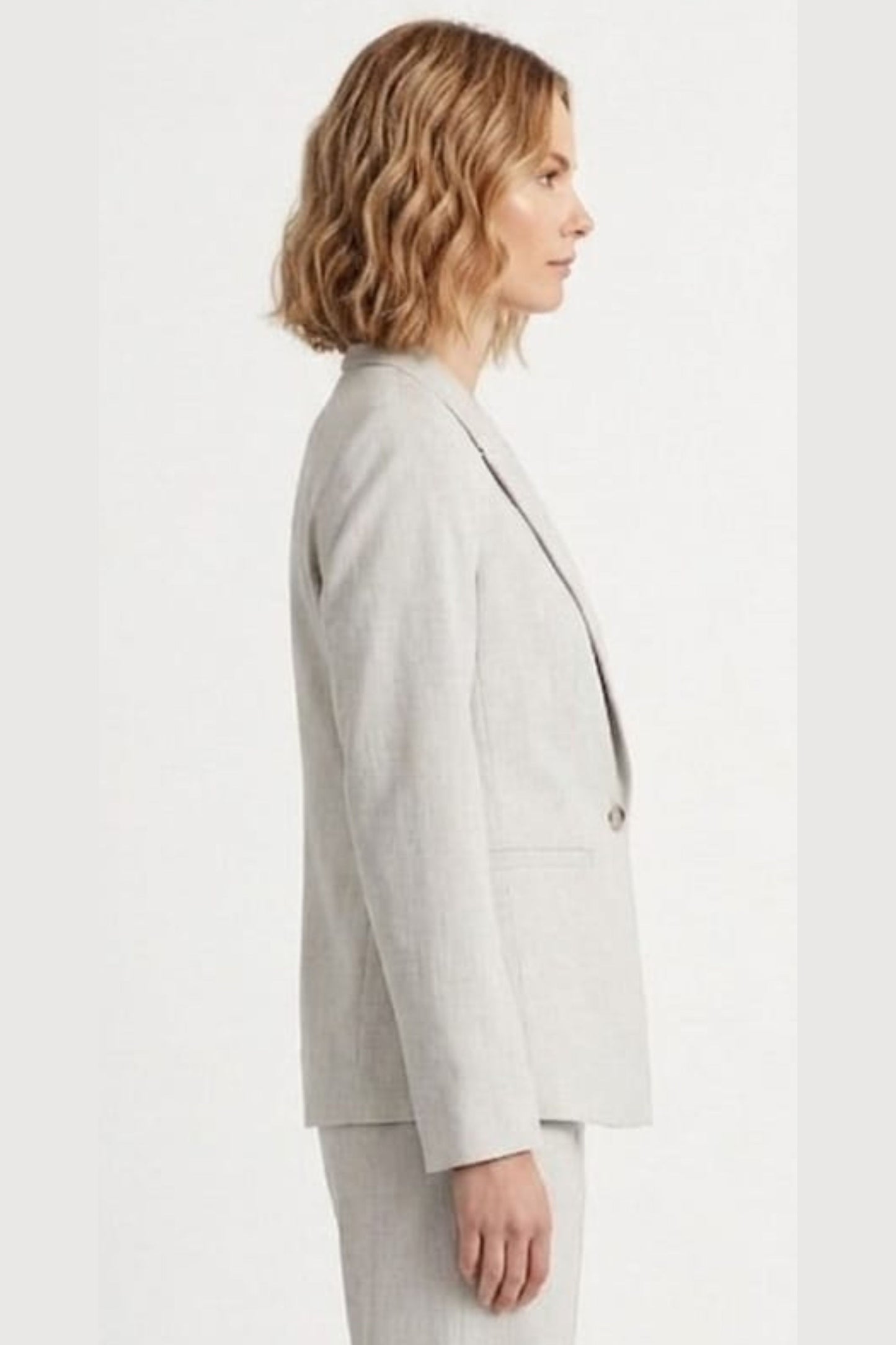 Zac & Rachel Notched Lapel Single Button Blazer