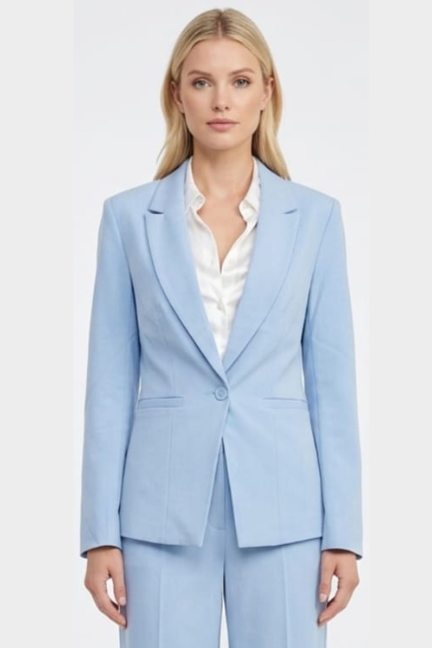 Zac & Rachel Notched Lapel Single Button Blazer