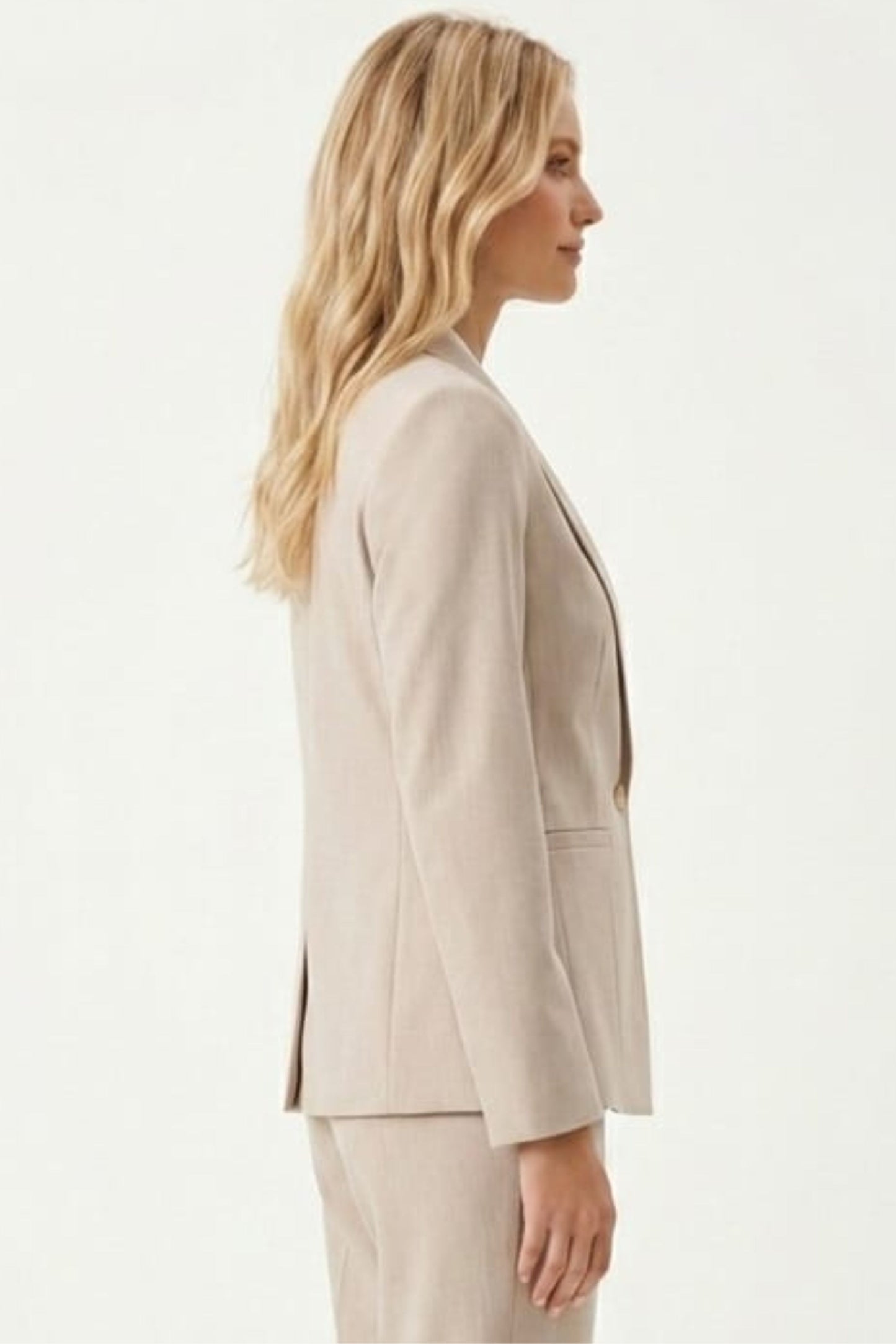 Zac & Rachel Notched Lapel Single Button Blazer