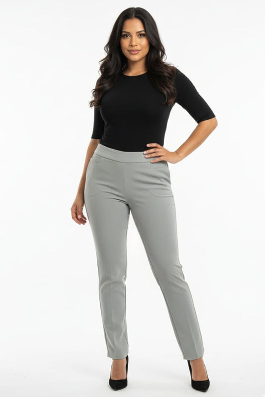 Zac & Rachel Straight Leg Pull-On Pants