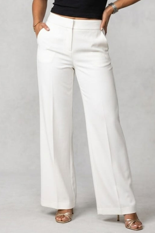 Zac & Rachel Zip Up Wide-Leg Trousers