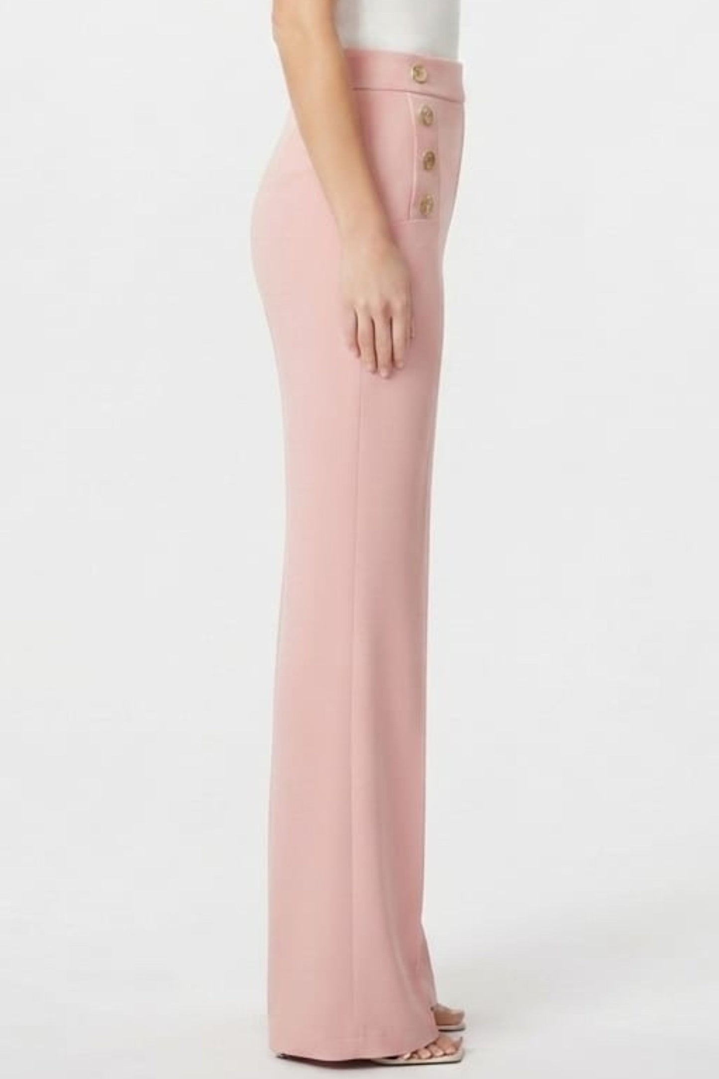 Zac & Rachel Sailor Button Wide-Leg Pants