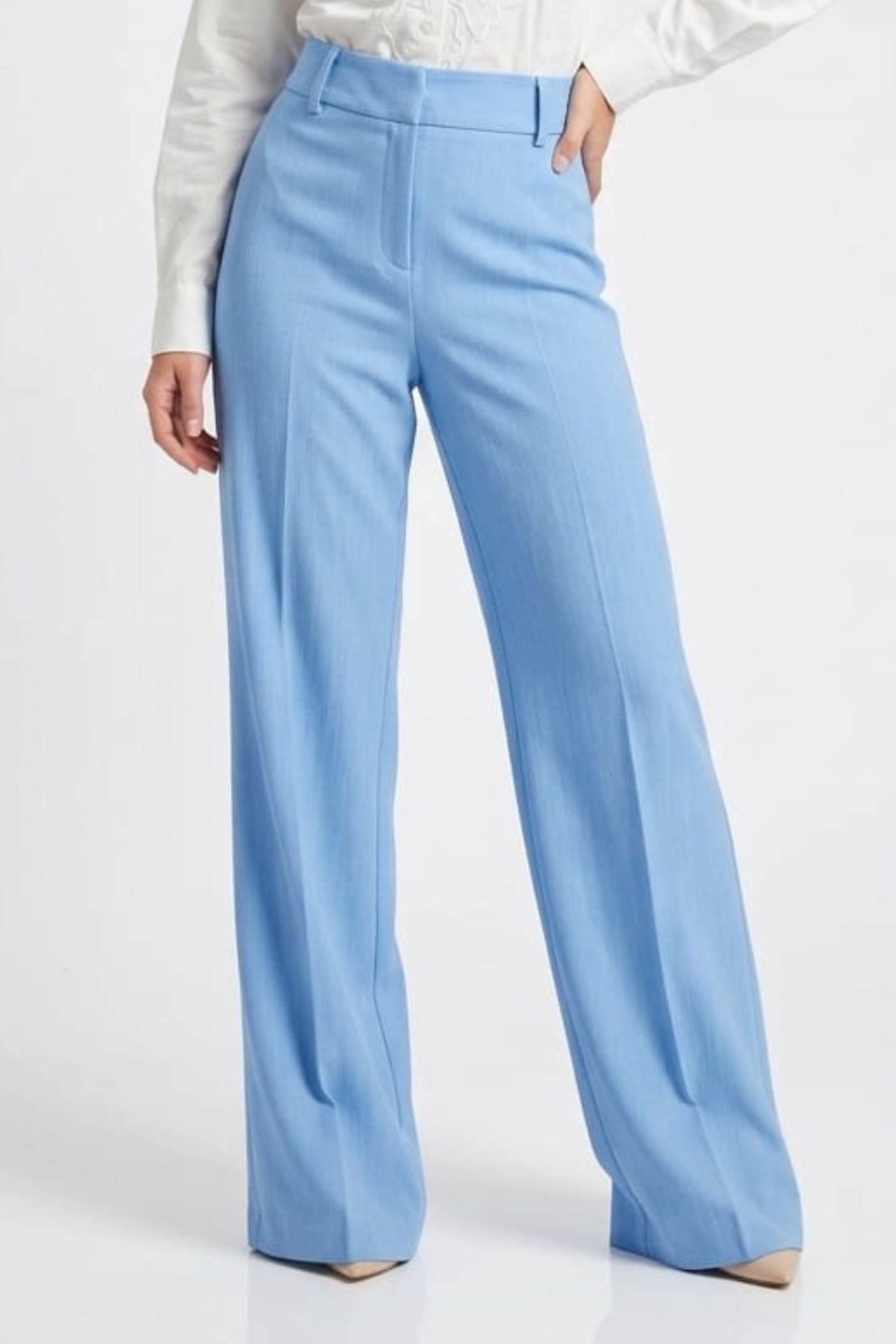 Zac & Rachel Zip Up Wide-Leg Trousers
