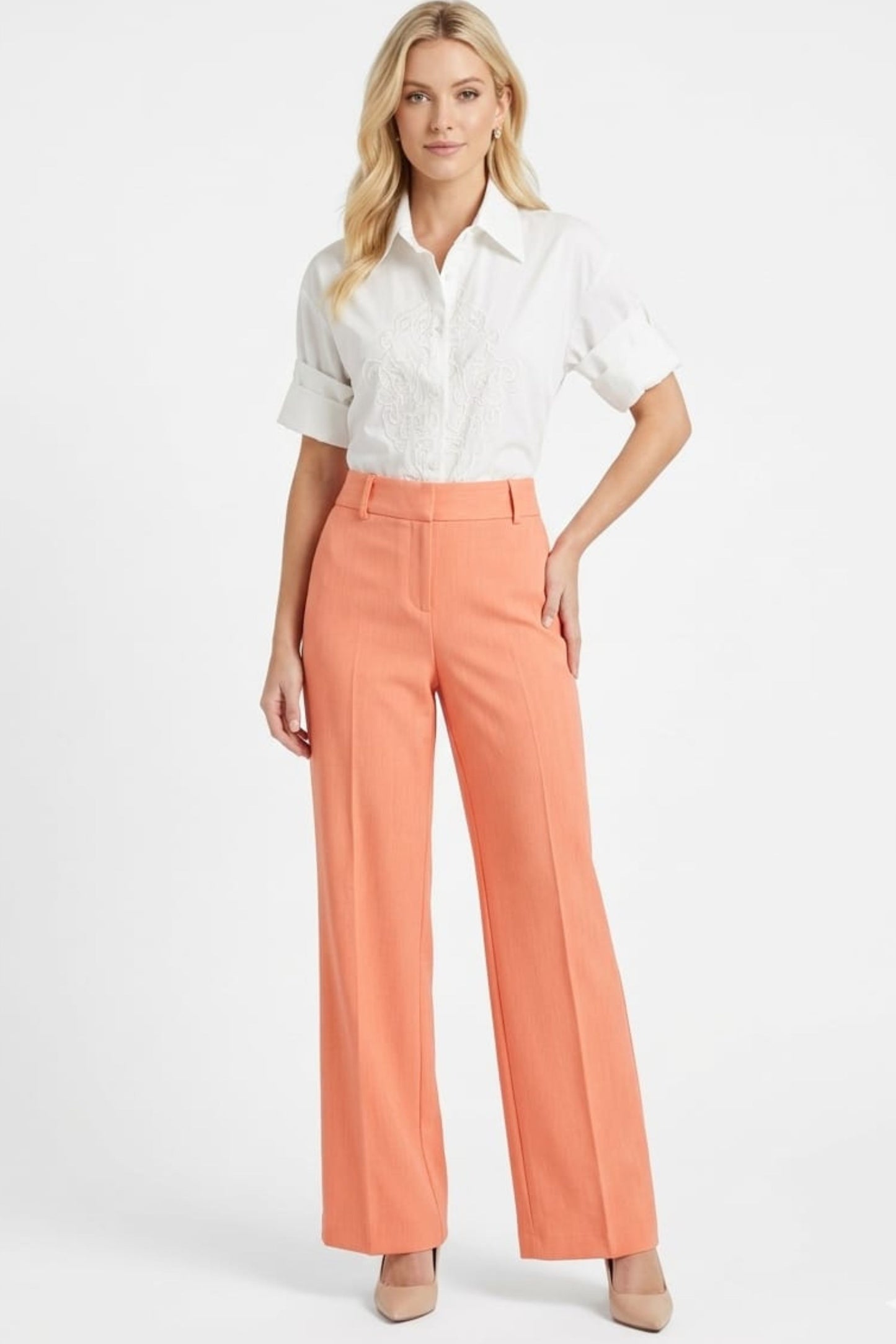 Zac & Rachel Zip Up Wide-Leg Trousers