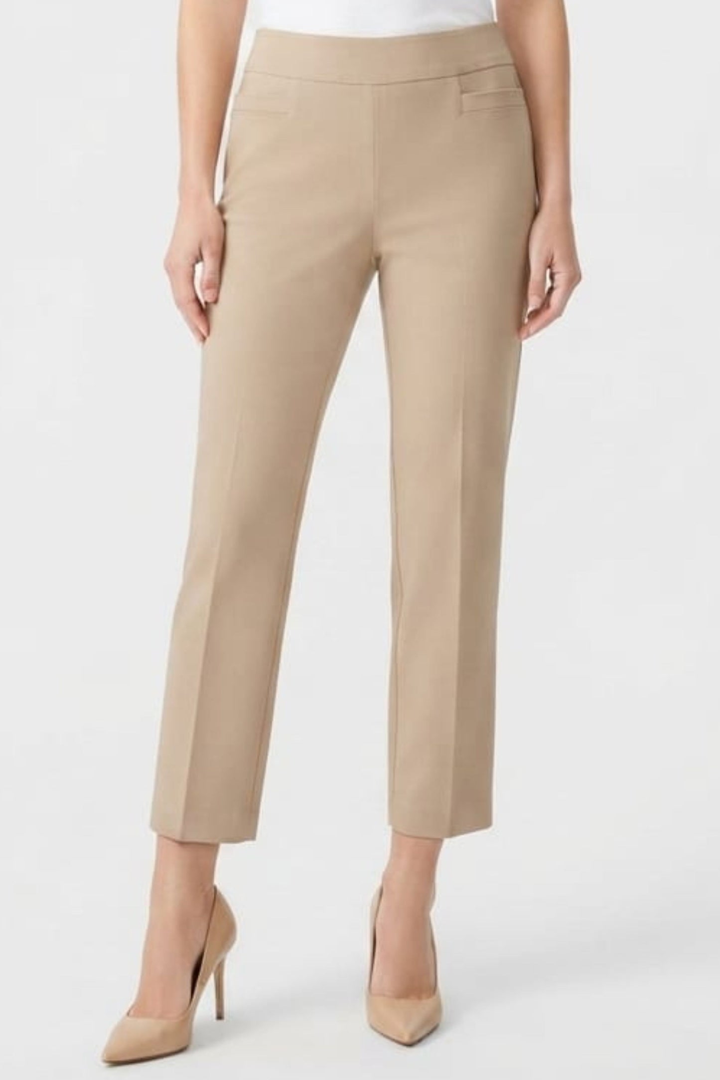 Zac & Rachel High-Waisted Slim-Fit Ankle Pants