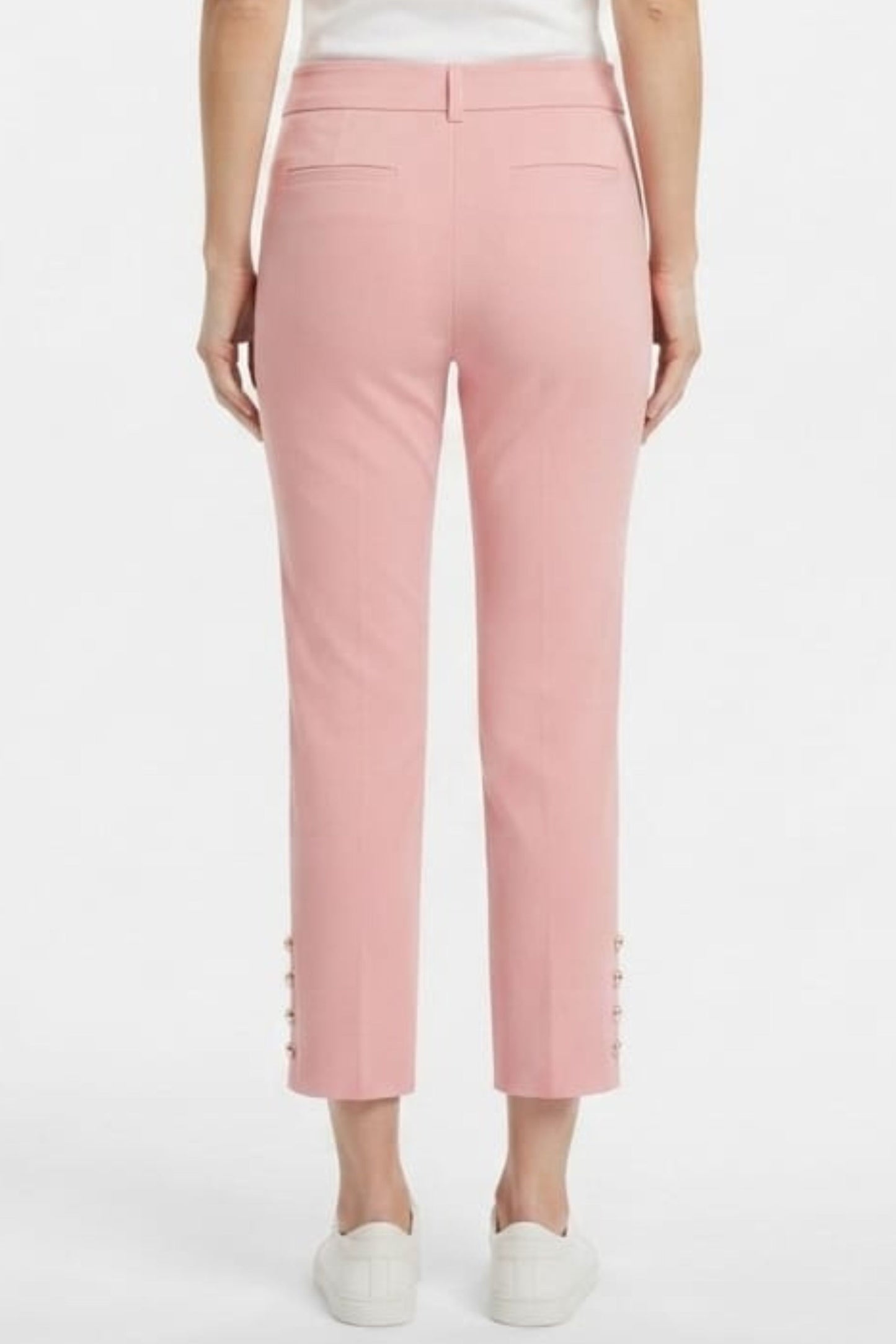 Zac & Rachel Button-Hem Crop Pants